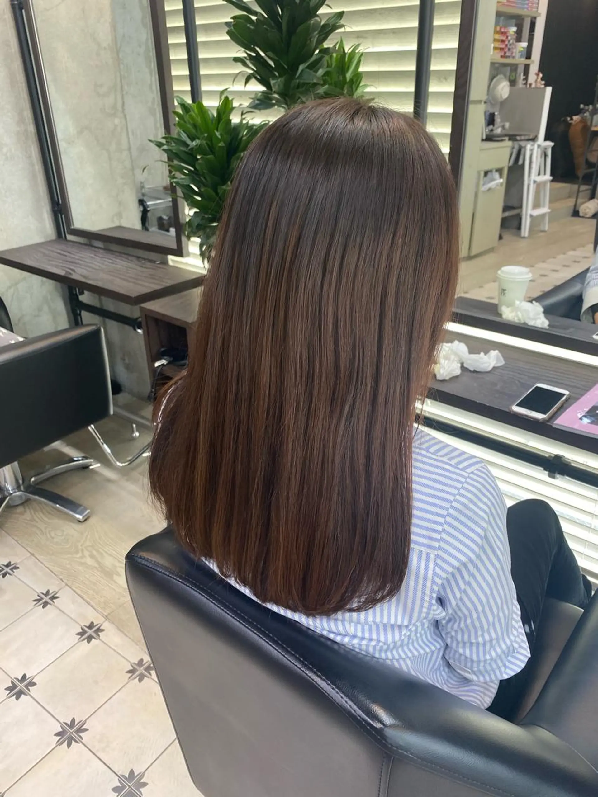 ロング カラー ブラウンカラー ショコラブラウン 韓国ヘア☁️ mitsukiのヘアスタイル