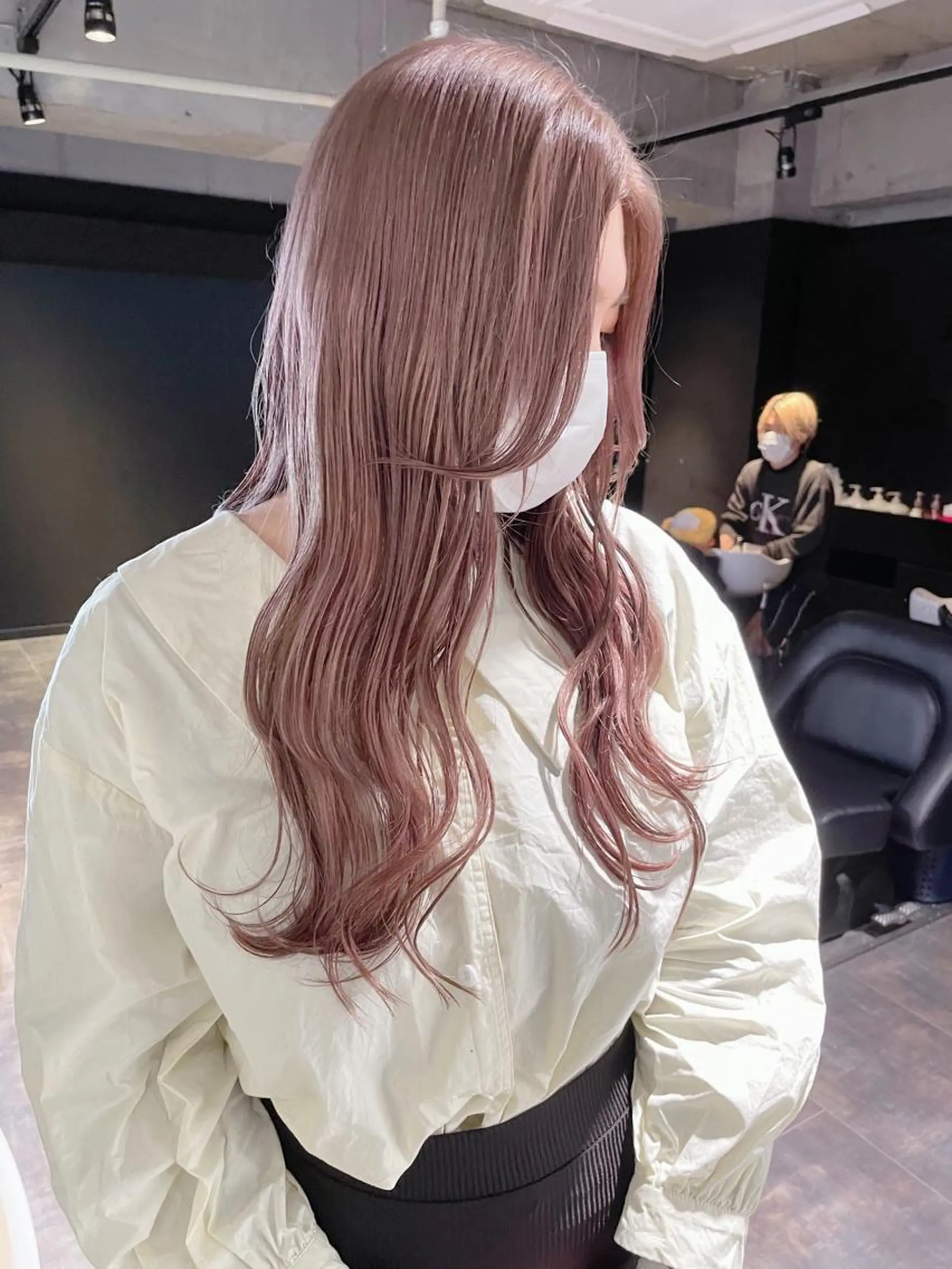 ロング カラー ピンクカラー ヘアカラー トリートメント MiL所属・✨ハイトーン✨ 濱田知孝のヘアスタイル