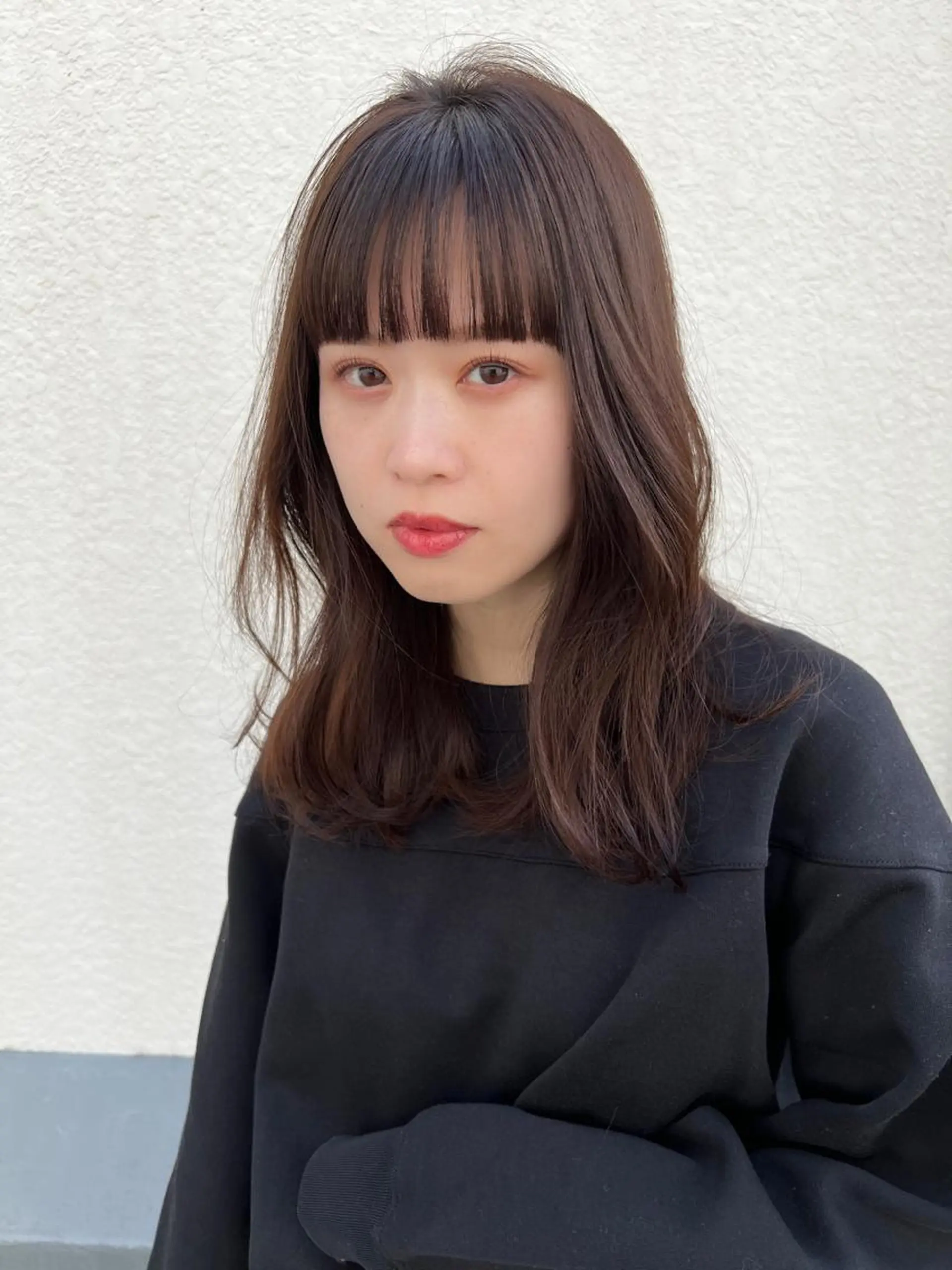 セミロング ヘアアレンジ 田中 あやなのヘアスタイル