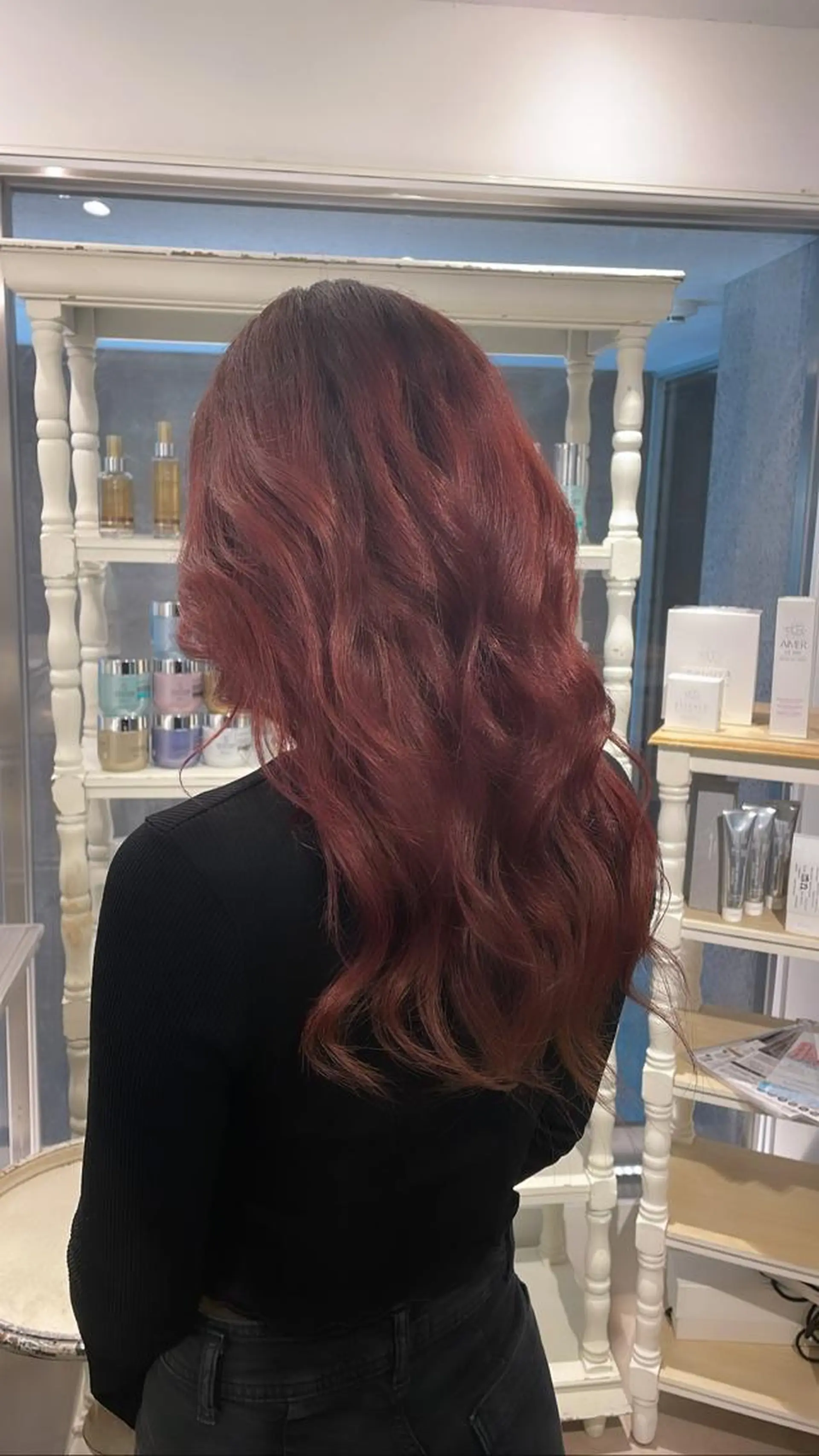 ロング カラー ピンクカラー レッドカラー CreBiA   eyelash所属・CreBiA🎀 ayaのマツエク・マツパデザイン