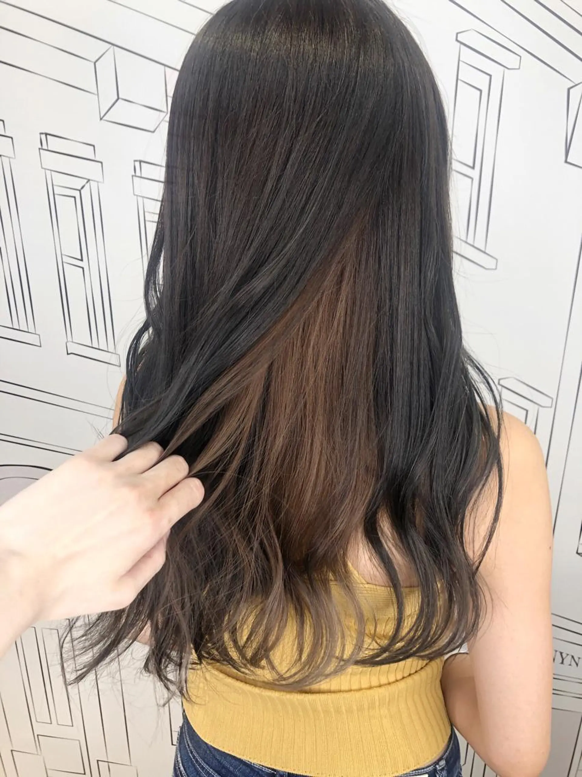 セミロング カラー イルミナカラー TOMOKA 艶髪/透明感カラーのヘアスタイル