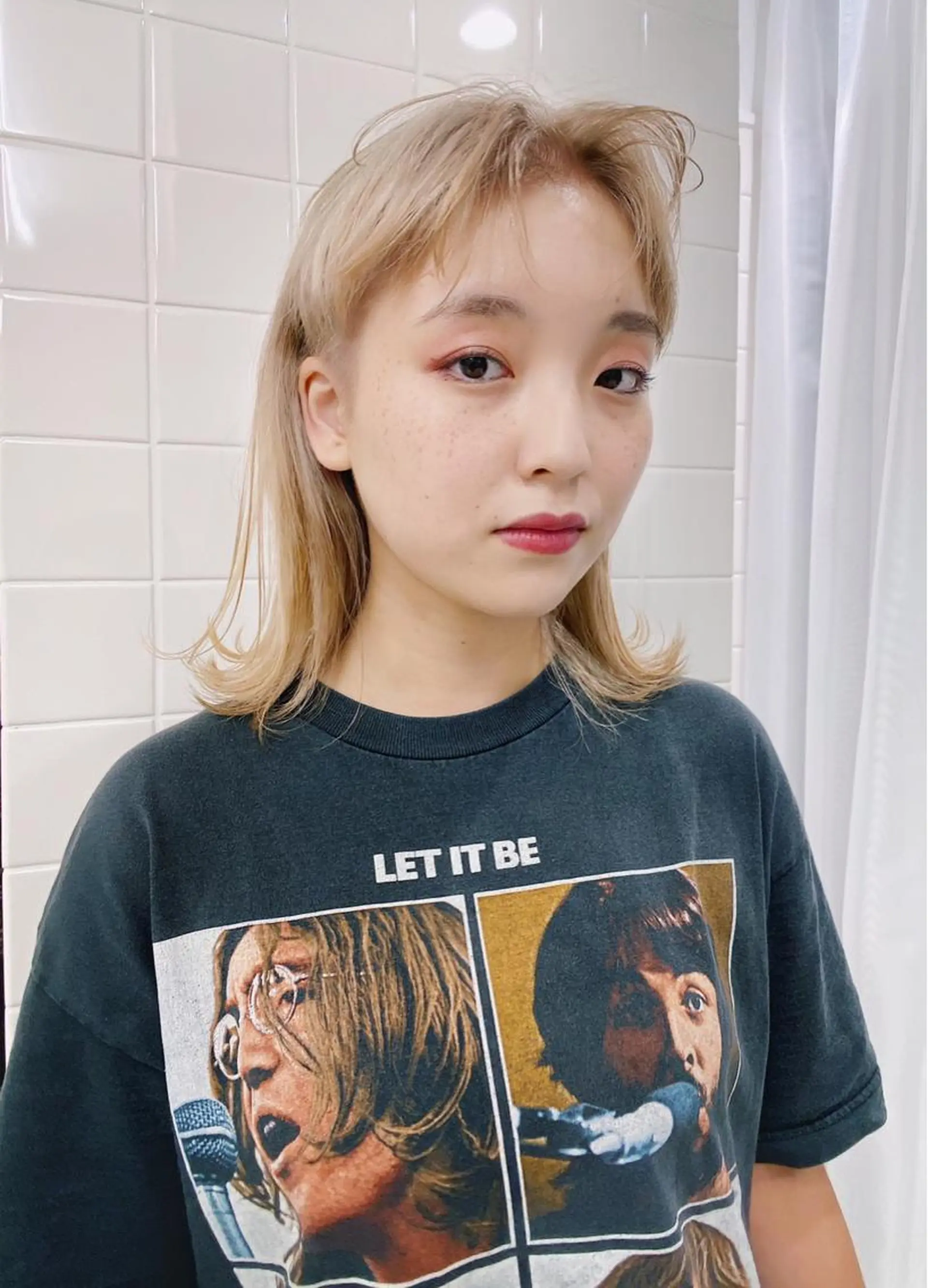 ミディアム ヘアカラー 宮前 俊平のヘアスタイル