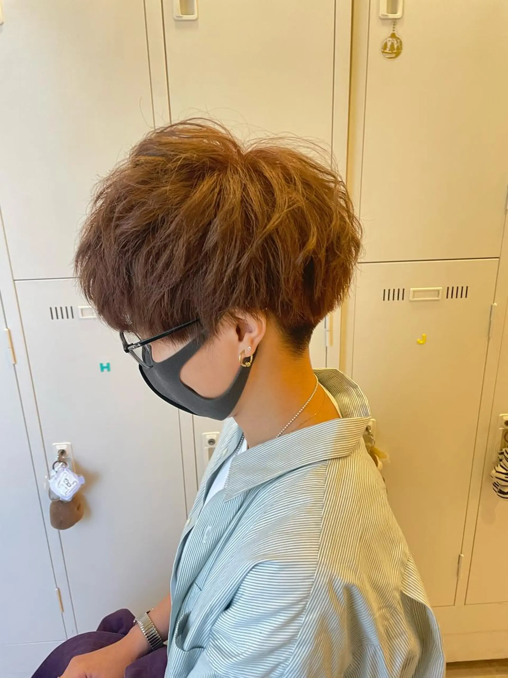 ショート カラー メンズ マッシュ 刈り上げ 髪質改善/ショート/ メンズカット/KAiのヘアスタイル