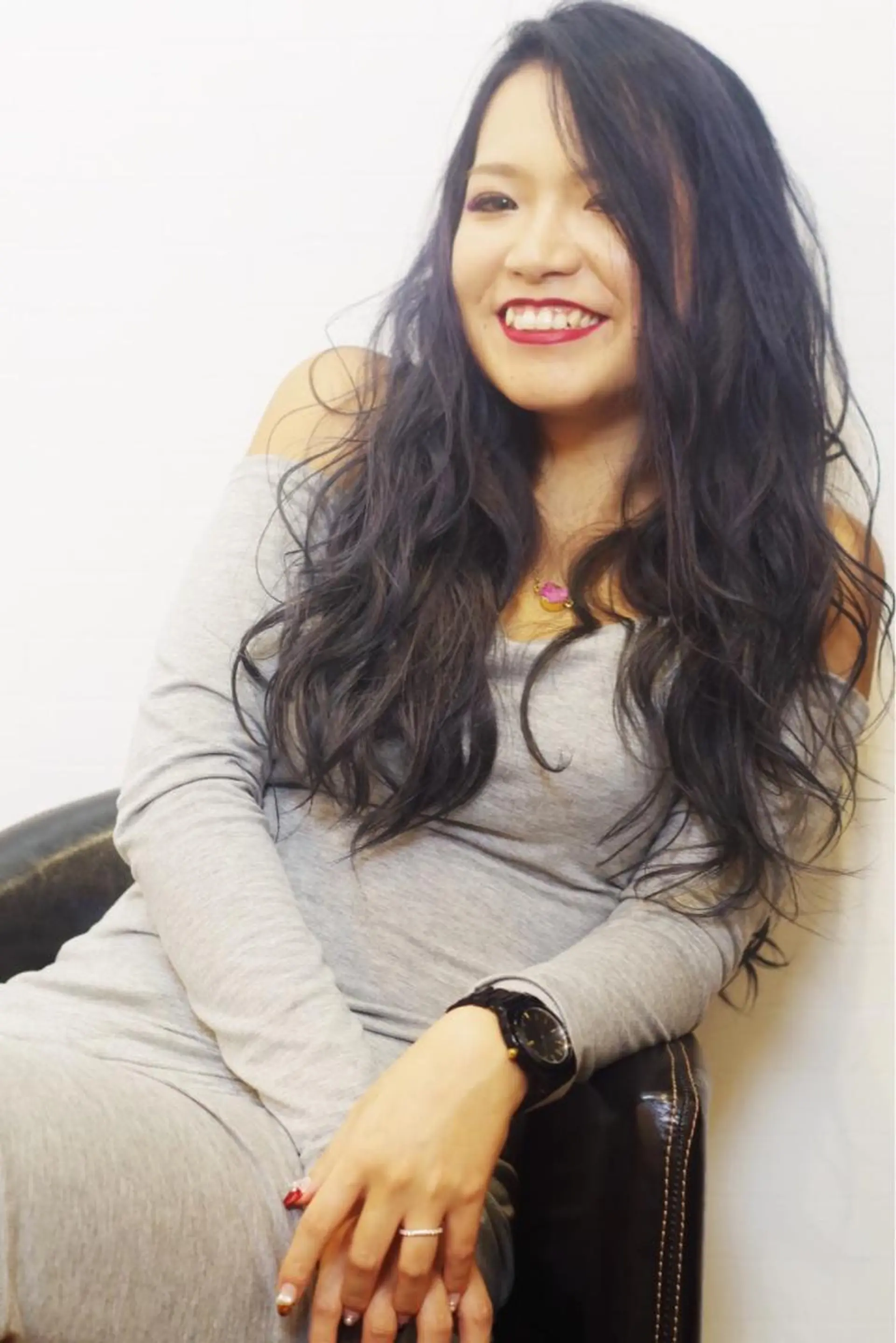 ロング カラー enx academyのヘアスタイル