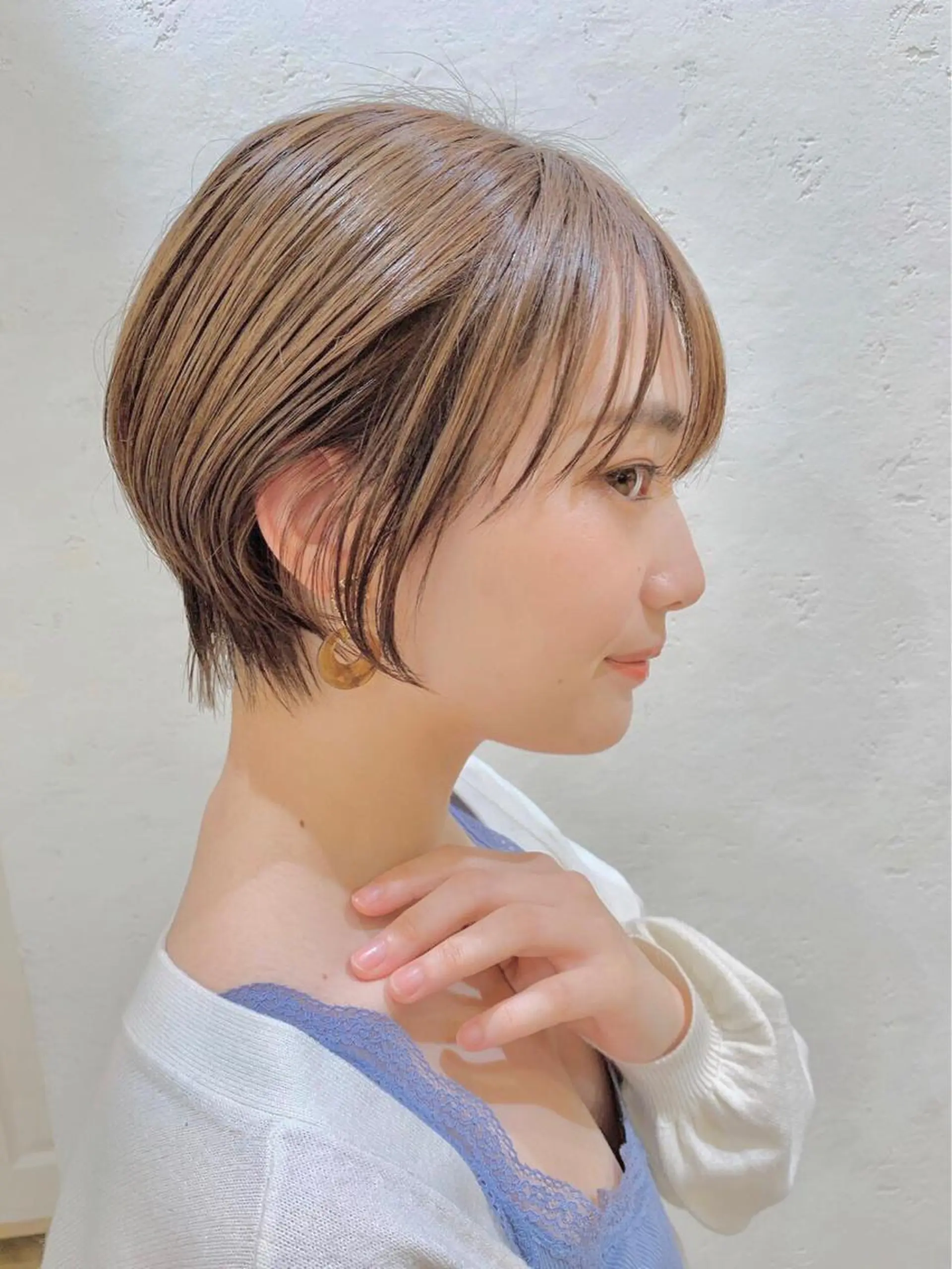 ショート カラー 仙台Ｉ韓国レイヤー Ｉ髪質改善Ｉ伊藤拓海のヘアスタイル