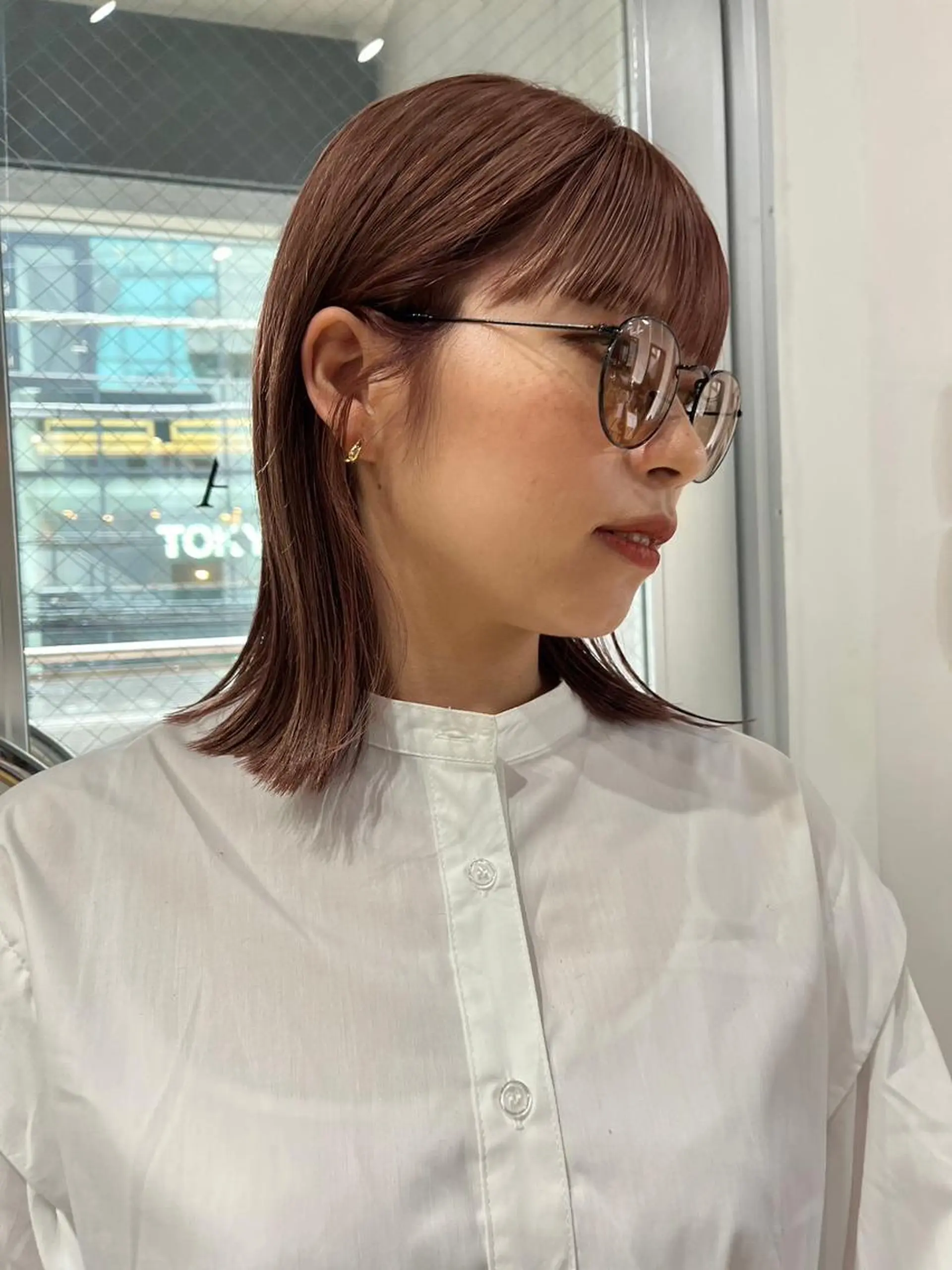 ミディアム 山影✨バレイヤージュ ハイライト✨メンズ◎のヘアスタイル