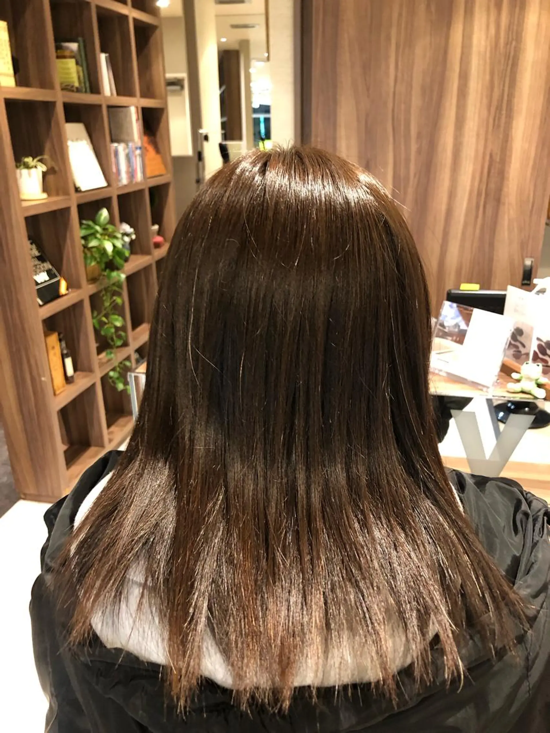 ミディアム パーマ 縮毛矯正 ストレートパーマ dogstar小林諒 パーマ/レイヤーのヘアスタイル