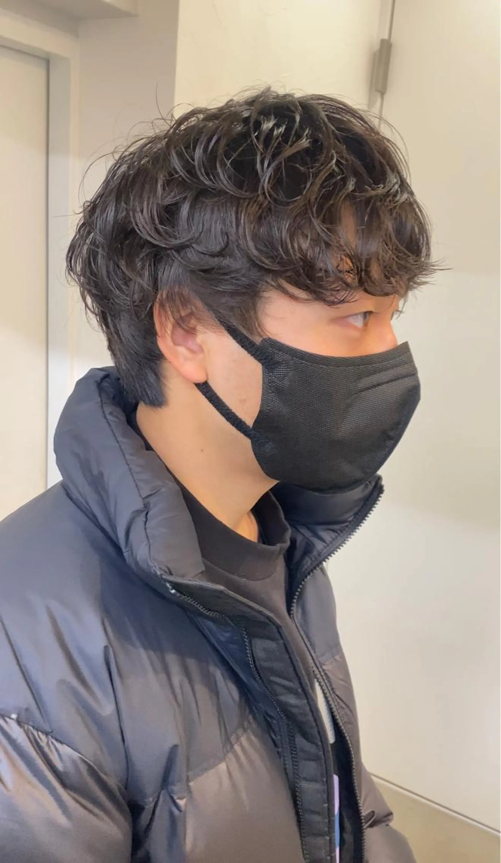 ショート パーマ 似合わせカット ウルフカット 心斎橋l大人韓国ヘア レイヤー×艶カラーのヘアスタイル
