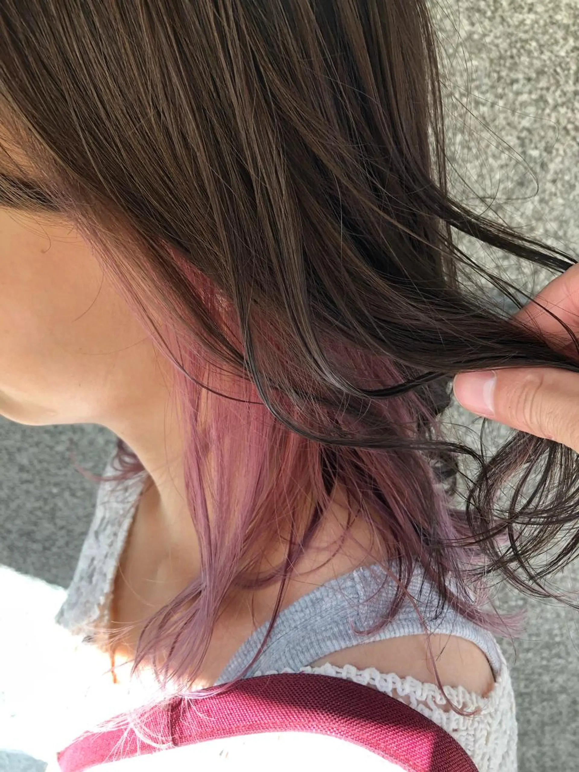 ミディアム カラー ブリーチ ケアブリーチ イヤリングカラー インナーカラー ∮フェードスタイル∮ 加藤嘉陛のヘアスタイル