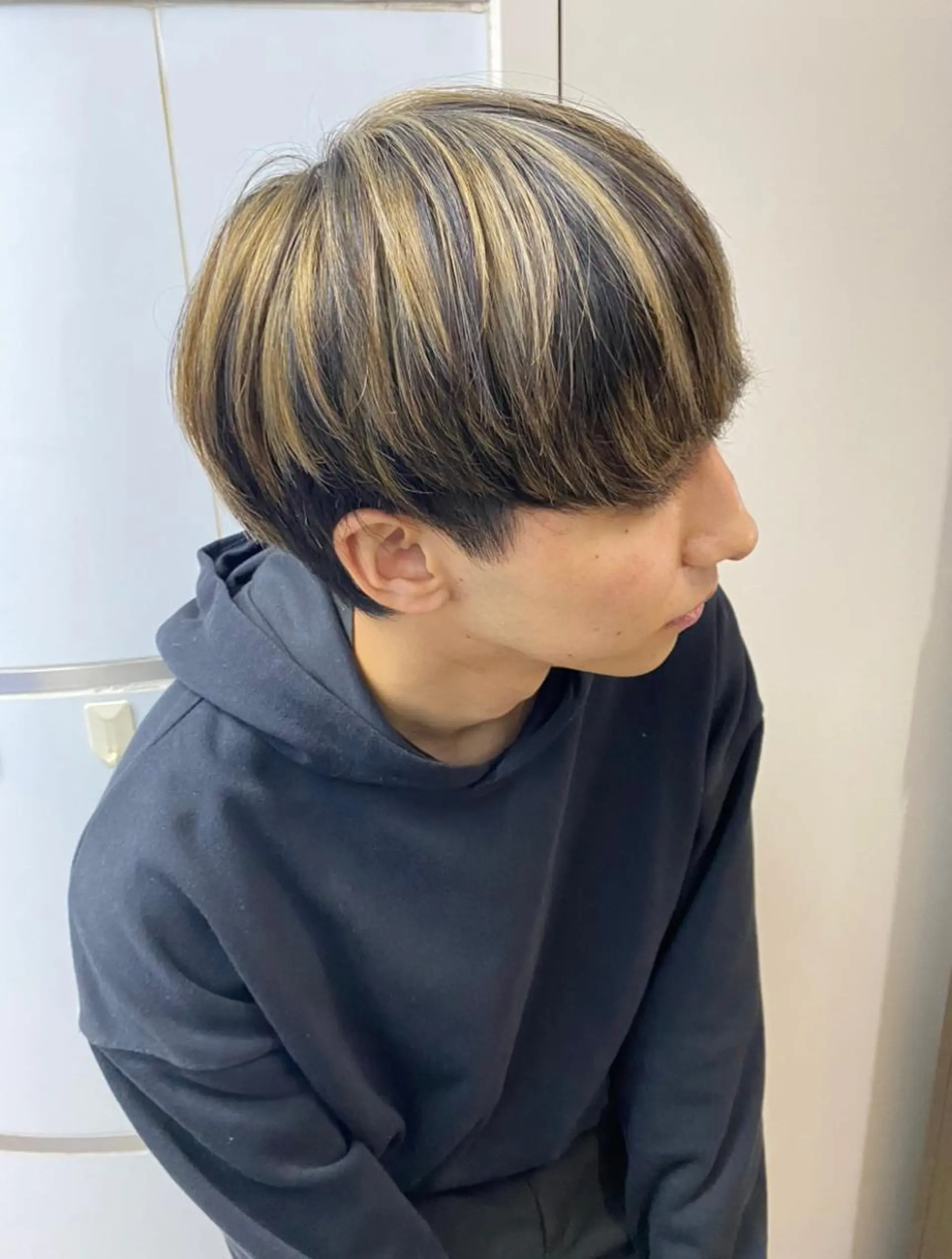 カラー メンズ ベージュカラー🐑 レイヤー🤎塚原優芽のヘアスタイル