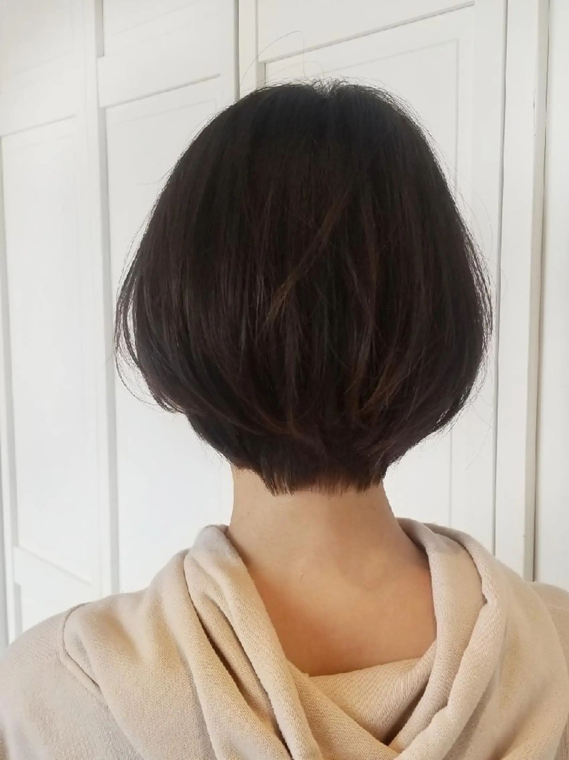ショート ばんの かすみのヘアスタイル