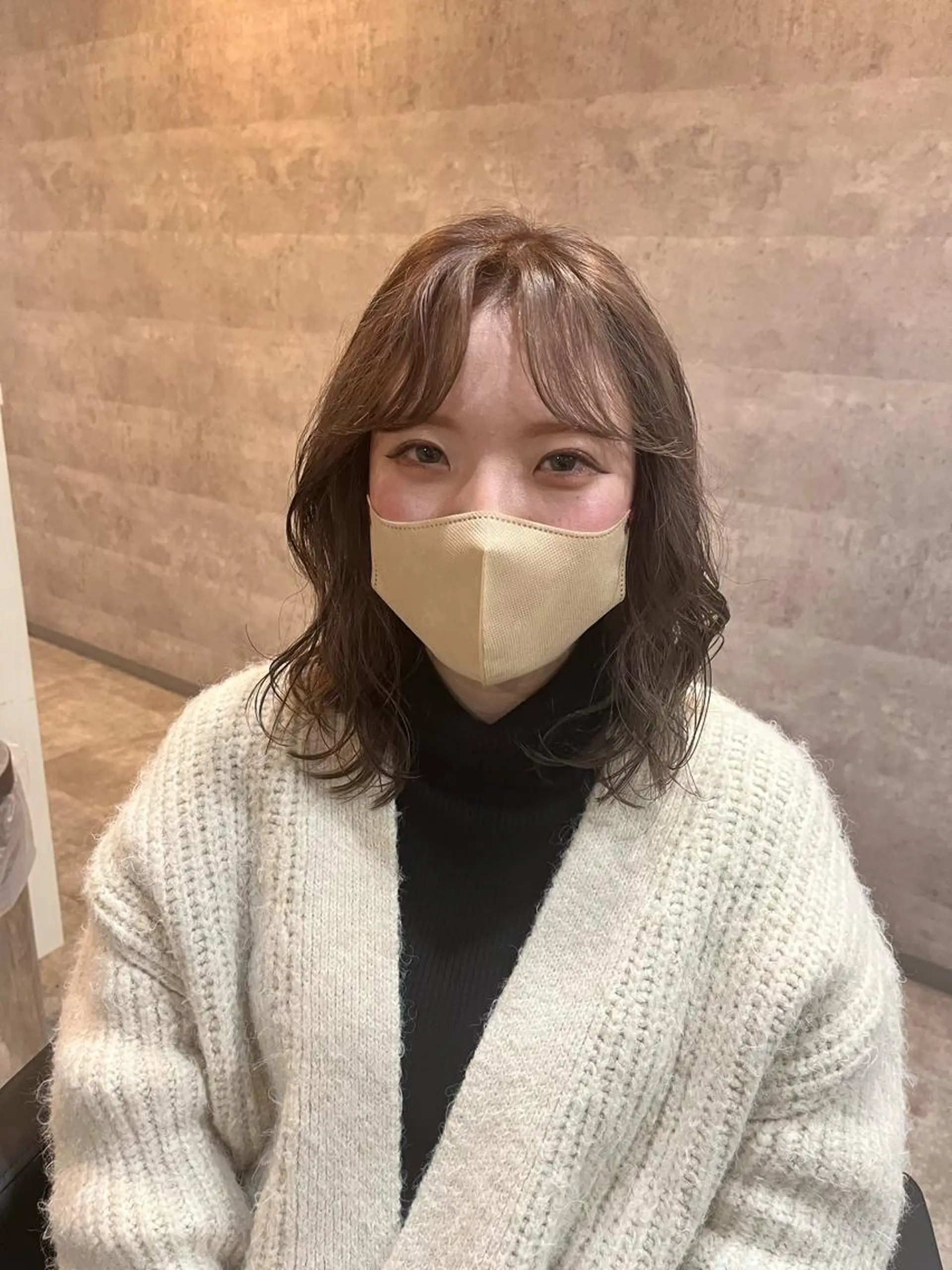 ミディアム カラー エクステ ダブルカラー新宿のヘアスタイル