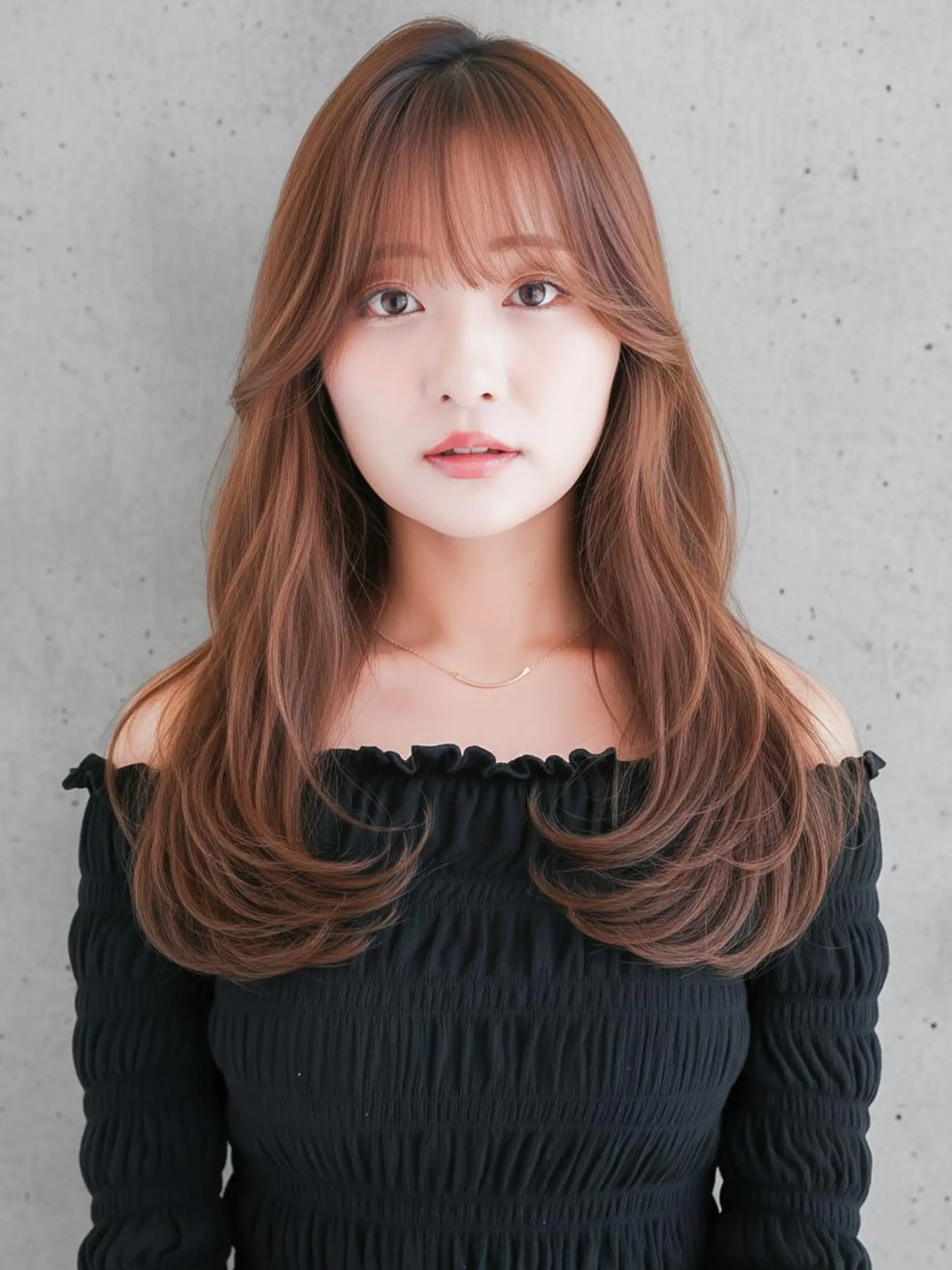 カラー セミロング ブラウンカラー 透明感カラー ヘアカラー トリートメント トップスタイリスト 桂　嵩太のヘアスタイル