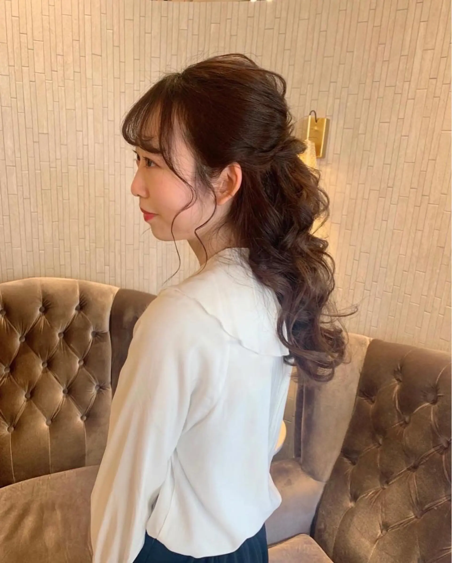 ヘアアレンジ ヘアセット Aya/四条烏丸/ インナーカラーのヘアスタイル