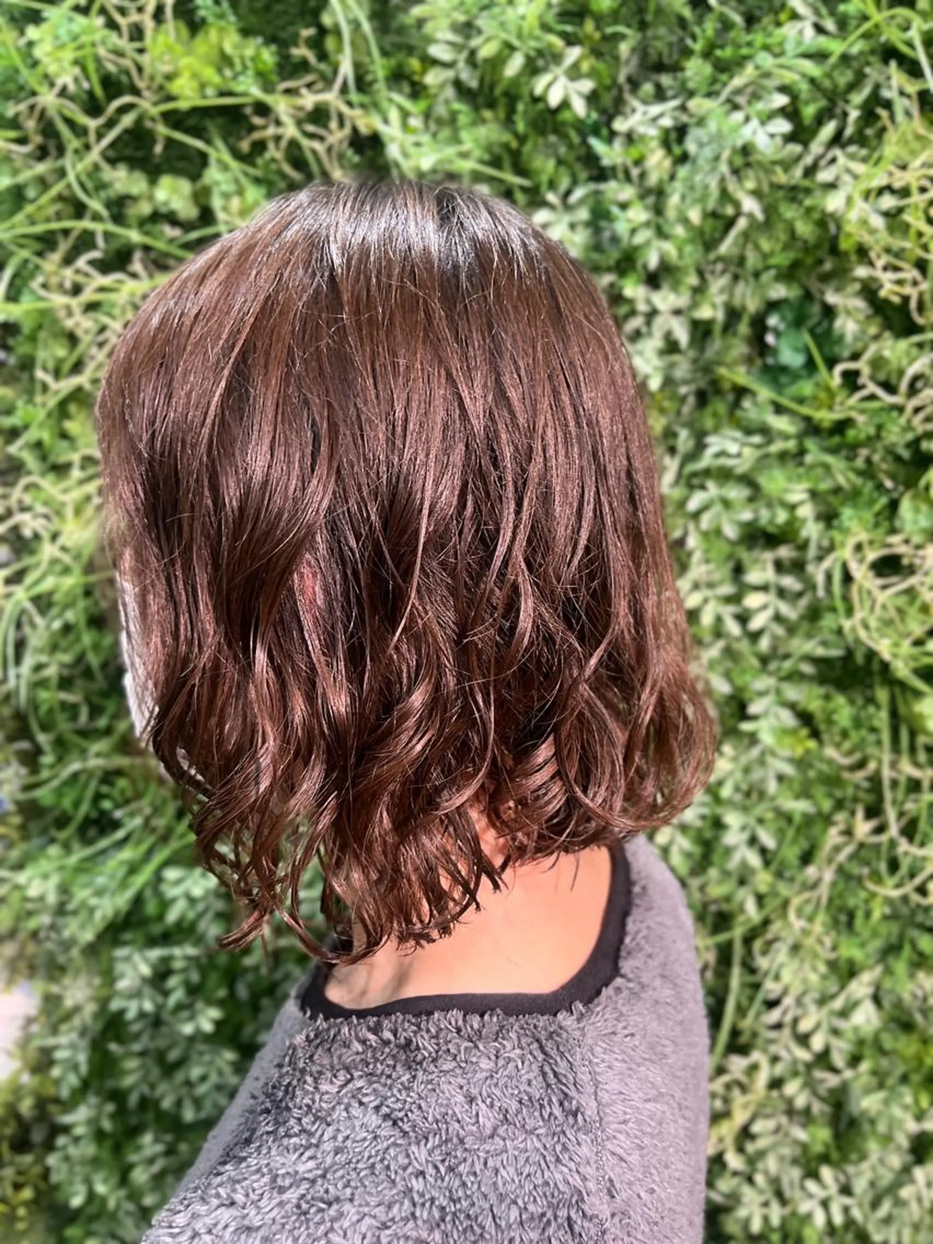 ミディアム カラー パーマ 松澤 勇輝のヘアスタイル