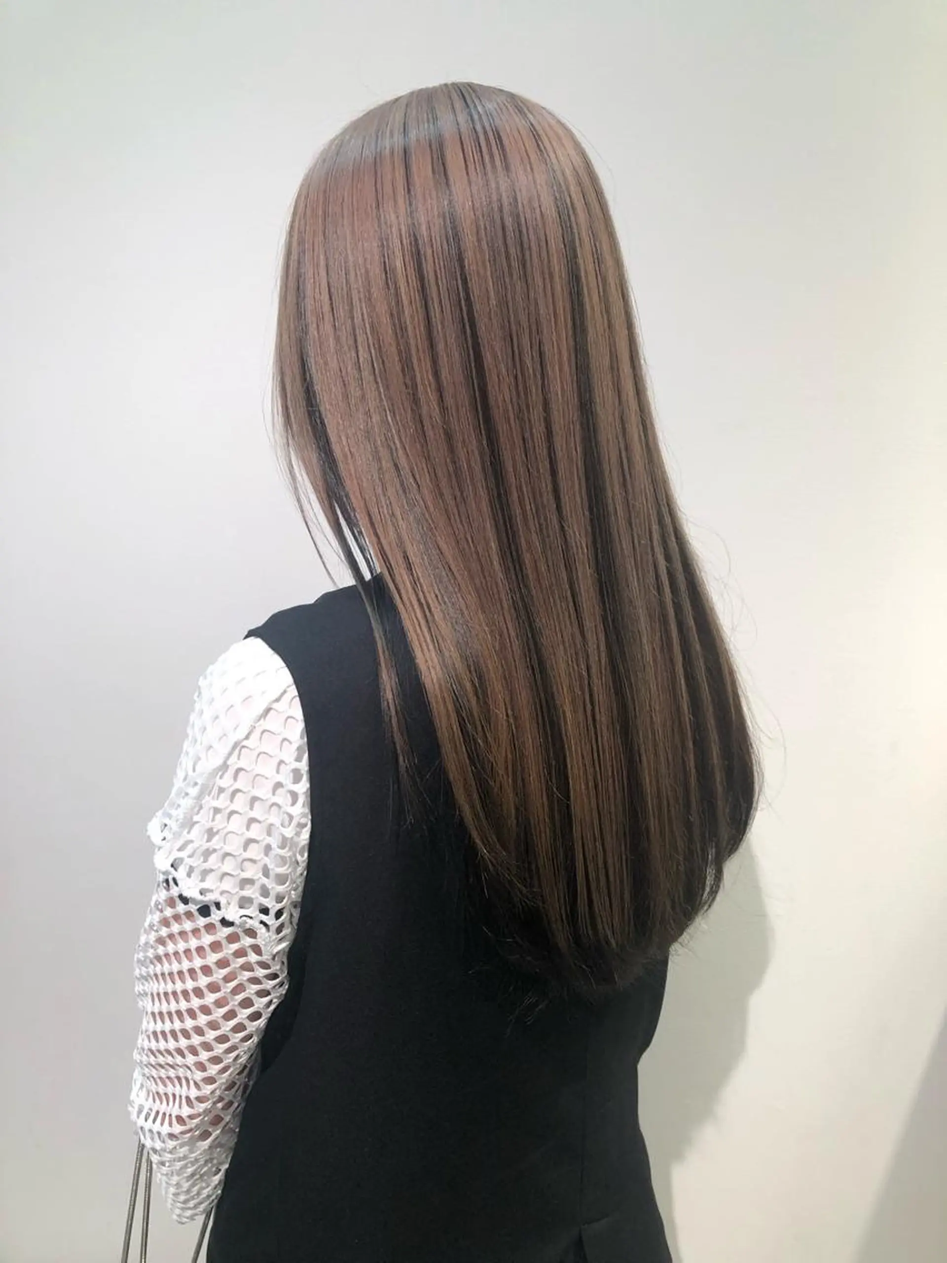 ロング カラー ベージュカラー ミルクティーベージュ カット ヘアカラー トリートメント 髪質改善/レイヤー/ お顔まわり/Ami.のヘアスタイル