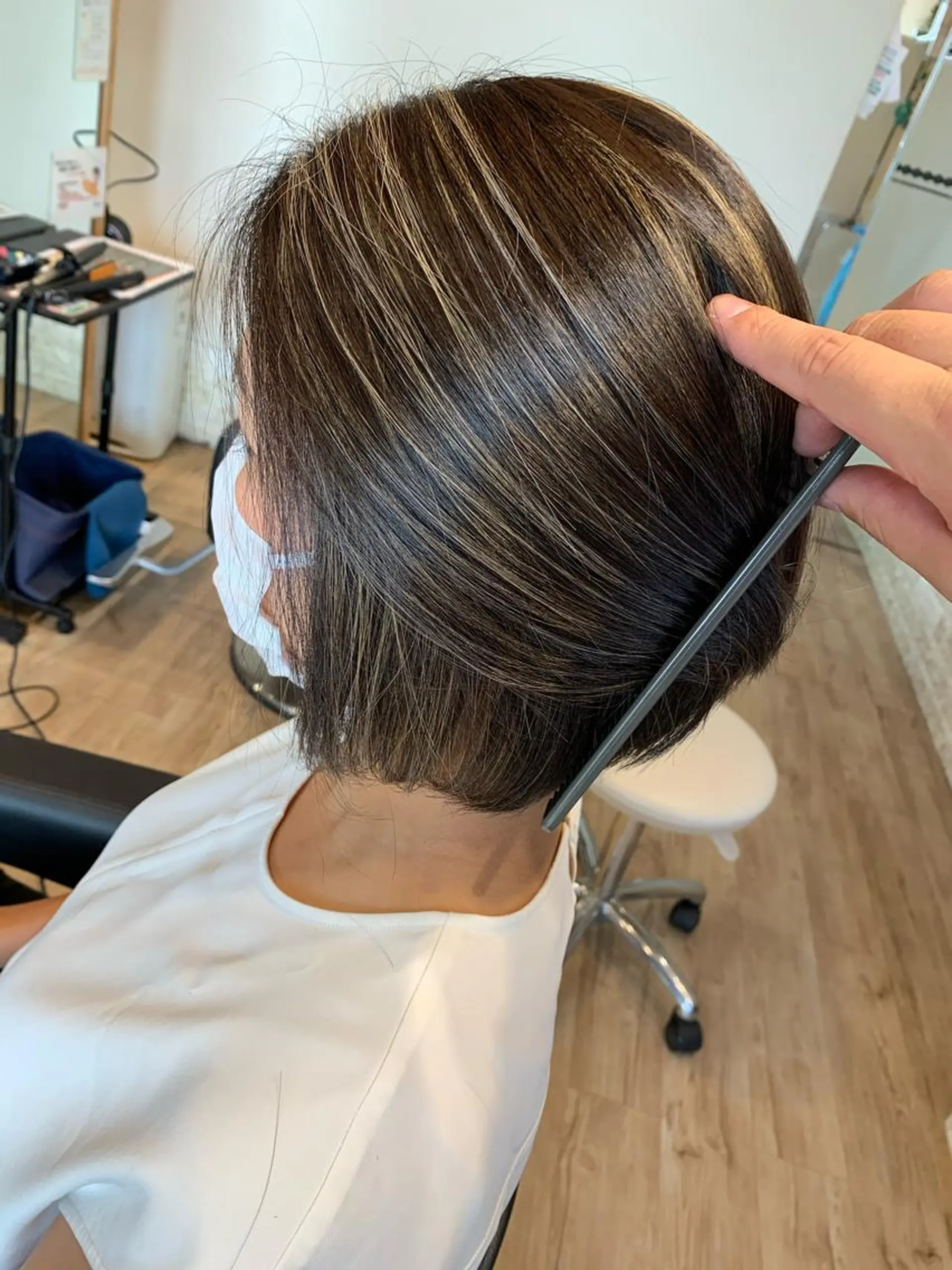 ショート カラー ハイライトカラー ハイライト ヘアカラー 大久保 隆蔵のヘアスタイル