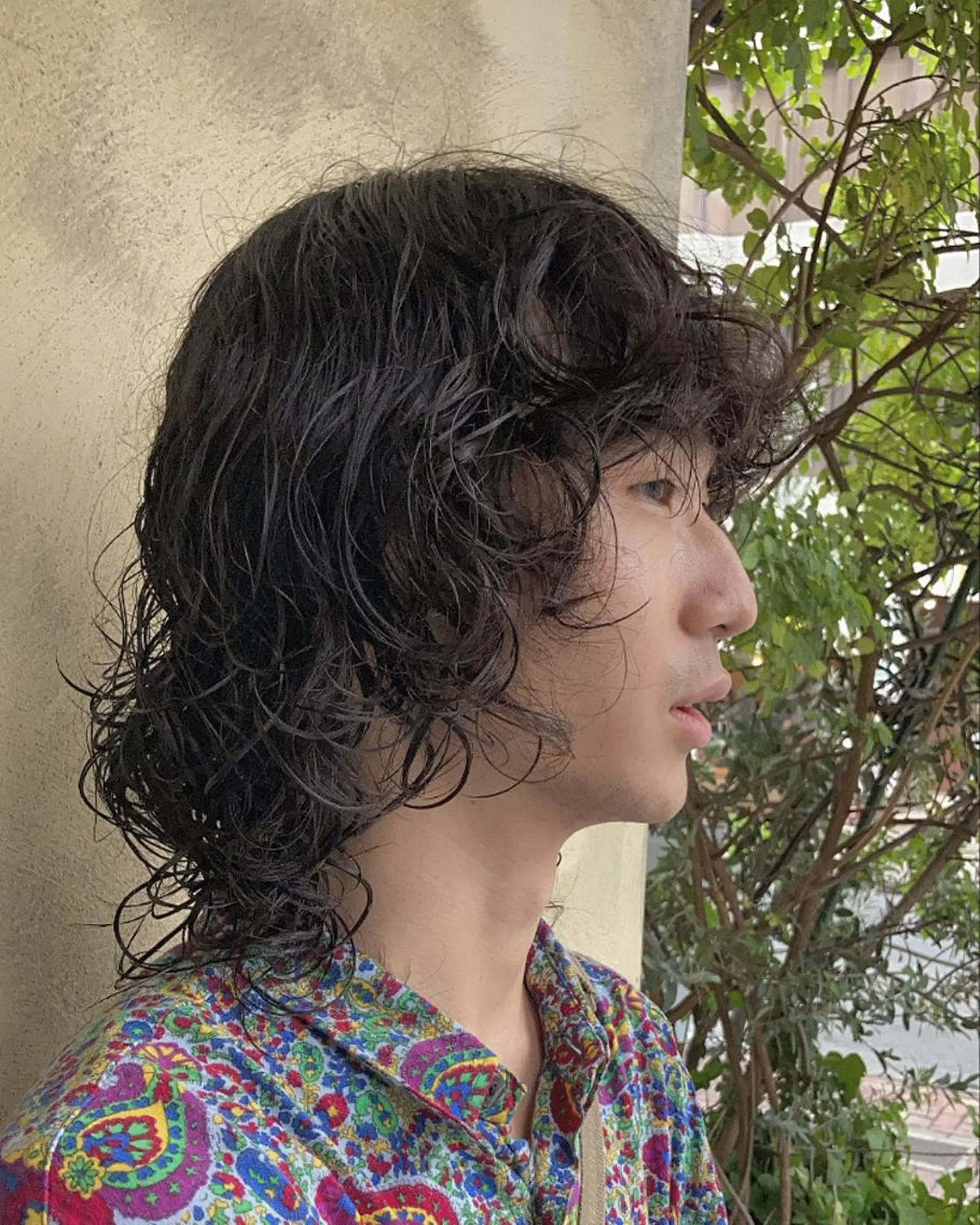 ミディアム パーマ メンズ 酸性ストレート 🇰🇷しゅうのヘアスタイル