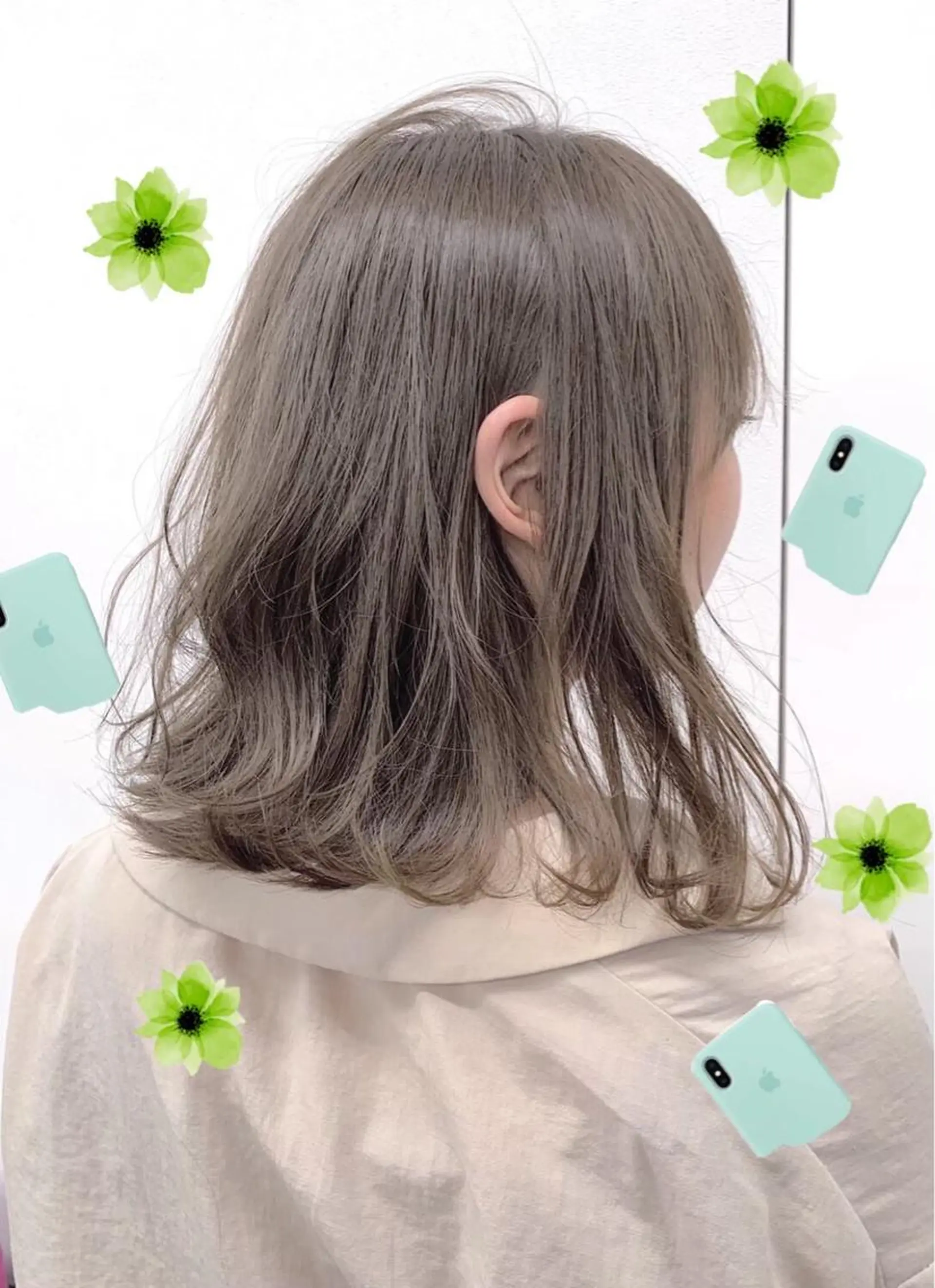 ミディアム カラー ヘアアレンジ ヘアカラー トリートメント ヘッドスパ ヘアセット 🪞SHE池袋 Official🪞のヘアスタイル