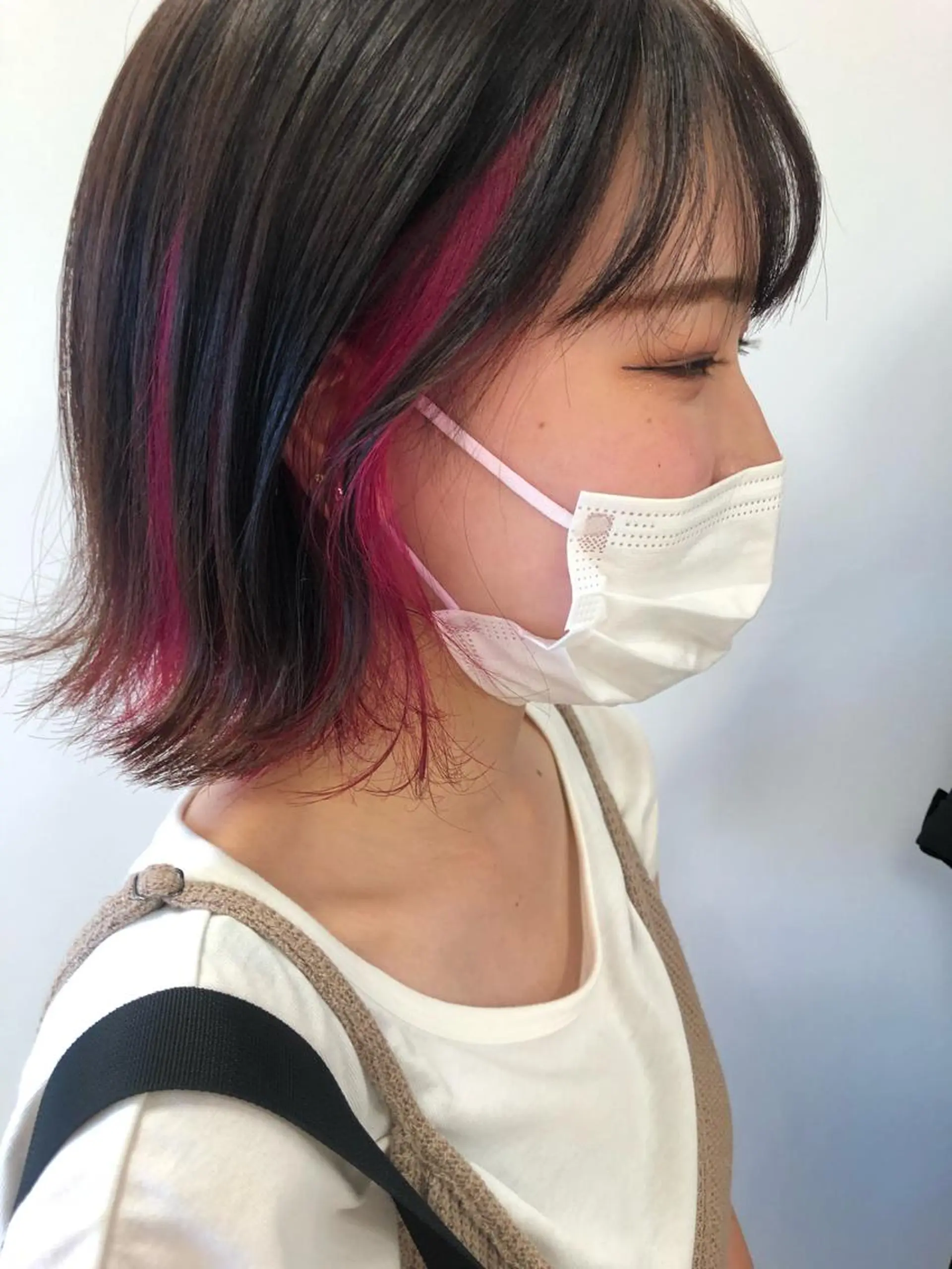 ショート カラー ピンクカラー ヘアカラー トリートメント 盛れるレイヤーカット 得意🌹井上美沙のヘアスタイル