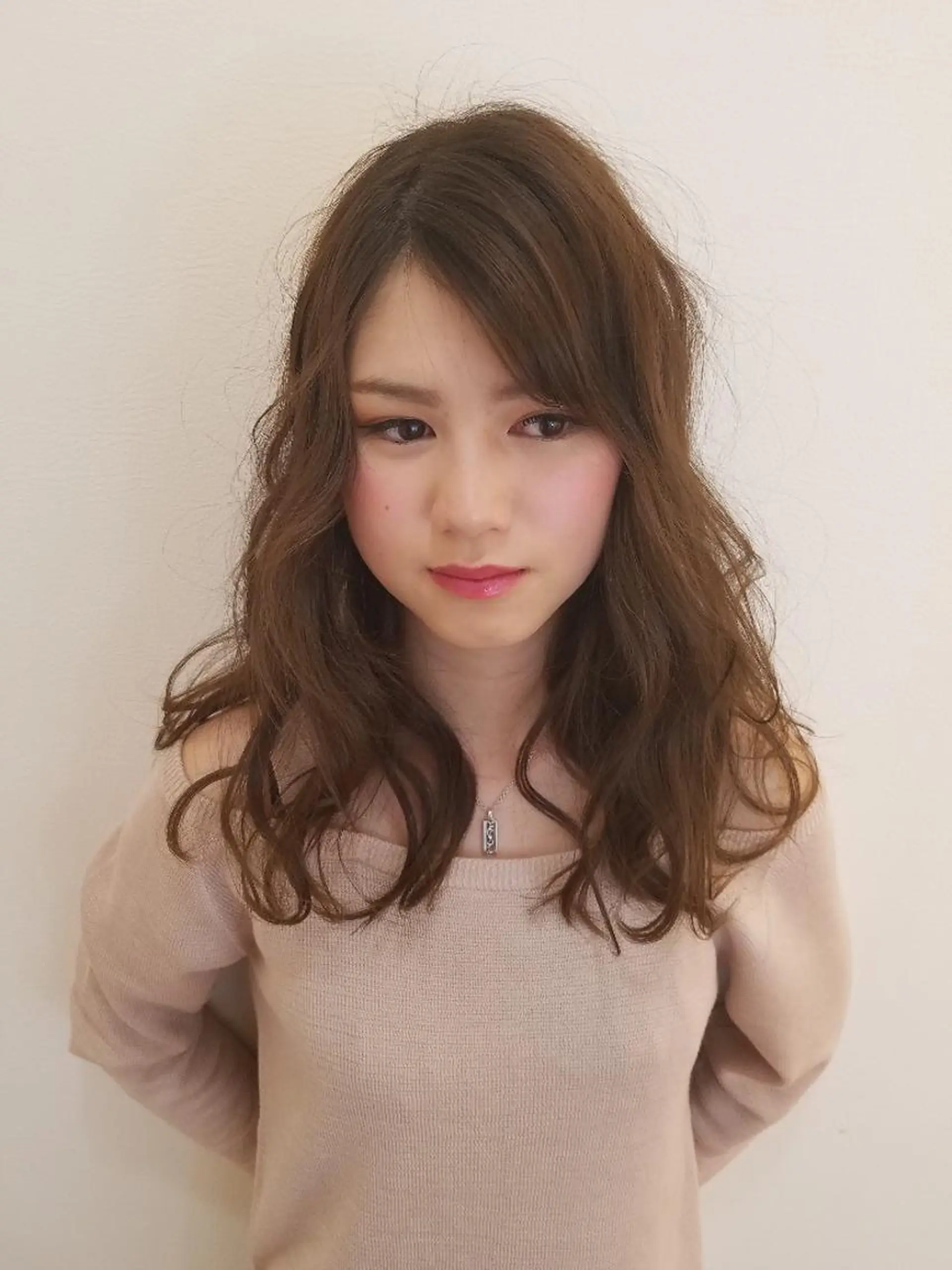 ロング カラー パーマ ロング 髪質改善/ハイライト 小林秀樹のヘアスタイル