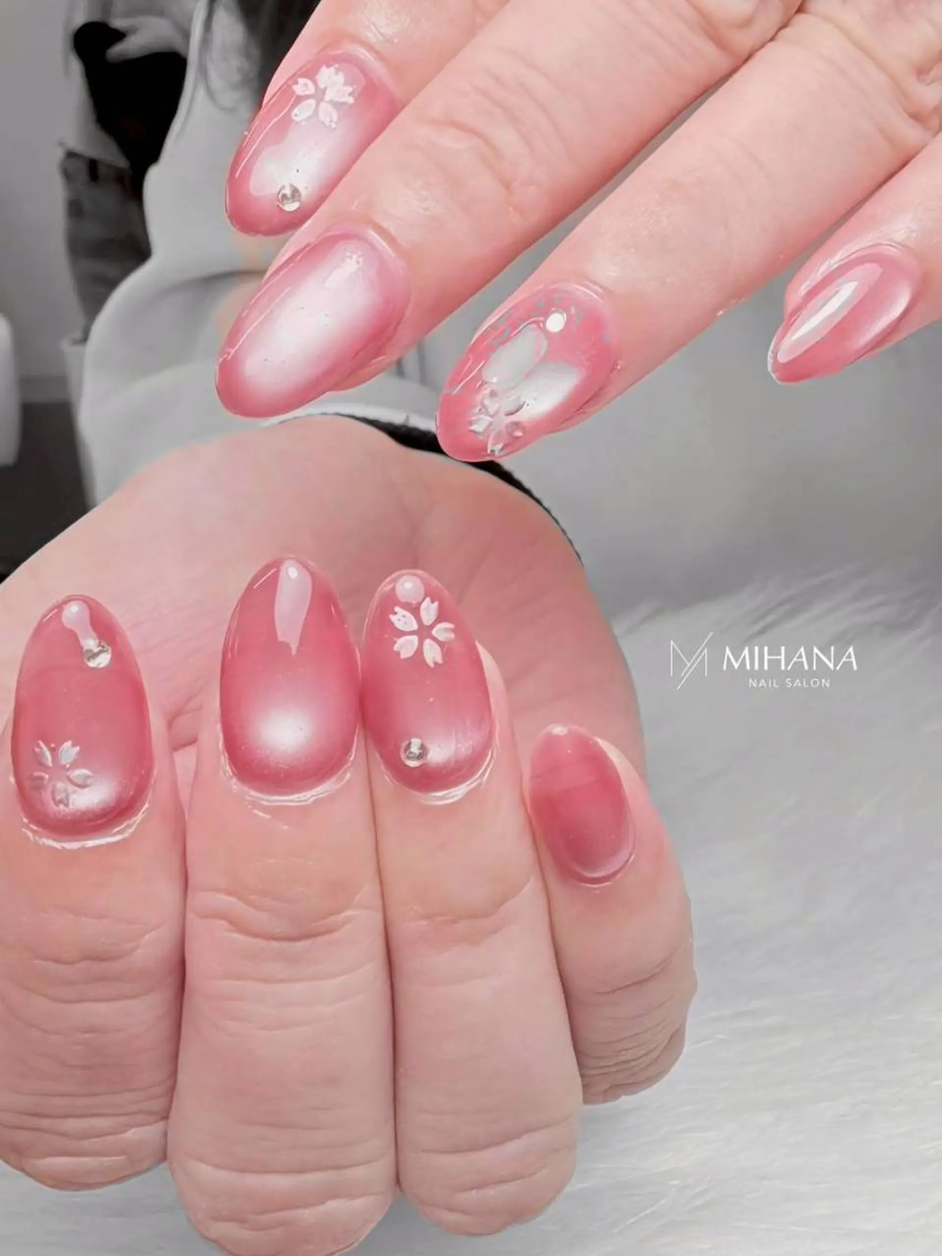ネイル ジェルネイル 韓国ネイル パラジェル ワンホンネイル MIHANA 西川口 ／Jrネイリストのネイルデザイン