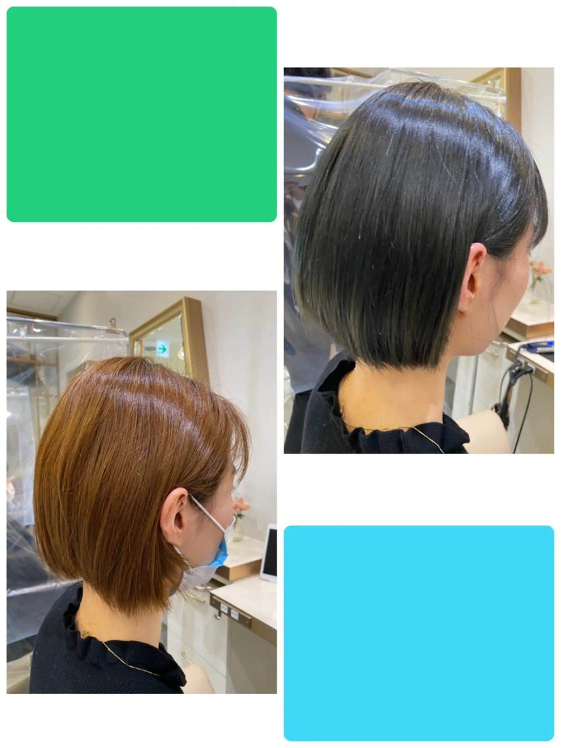 ショート カット ヘアカラー トリートメント 江崎 わか子のヘアスタイル