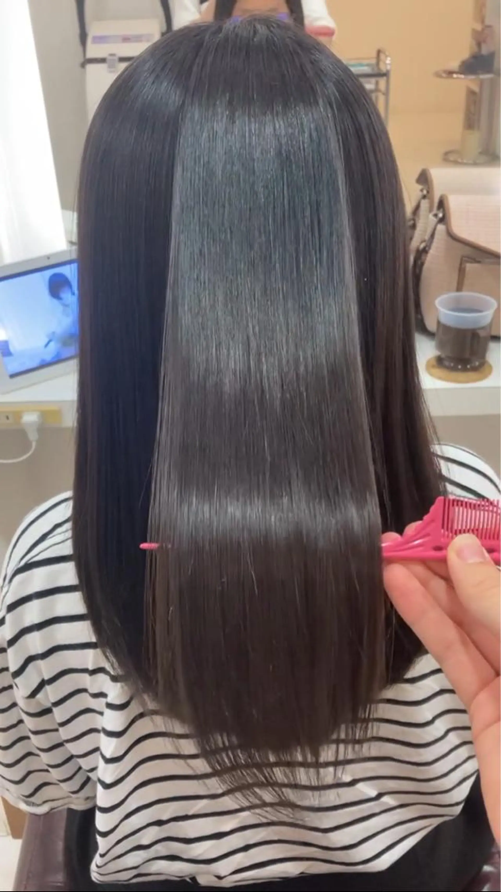 ロング くびれヘア 髪質改善 ヨシンモリ 韓国風ヘア トリートメント トリートメント ヘアー・クロマチックノート所属・杣澤 詩乃のヘアスタイル