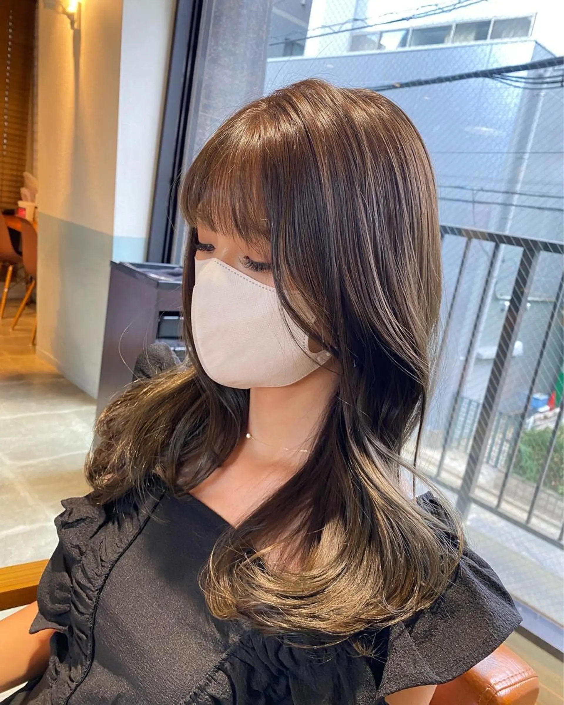 カラー カット トリートメント 🐻結んで可愛い hair EMI🐻のヘアスタイル