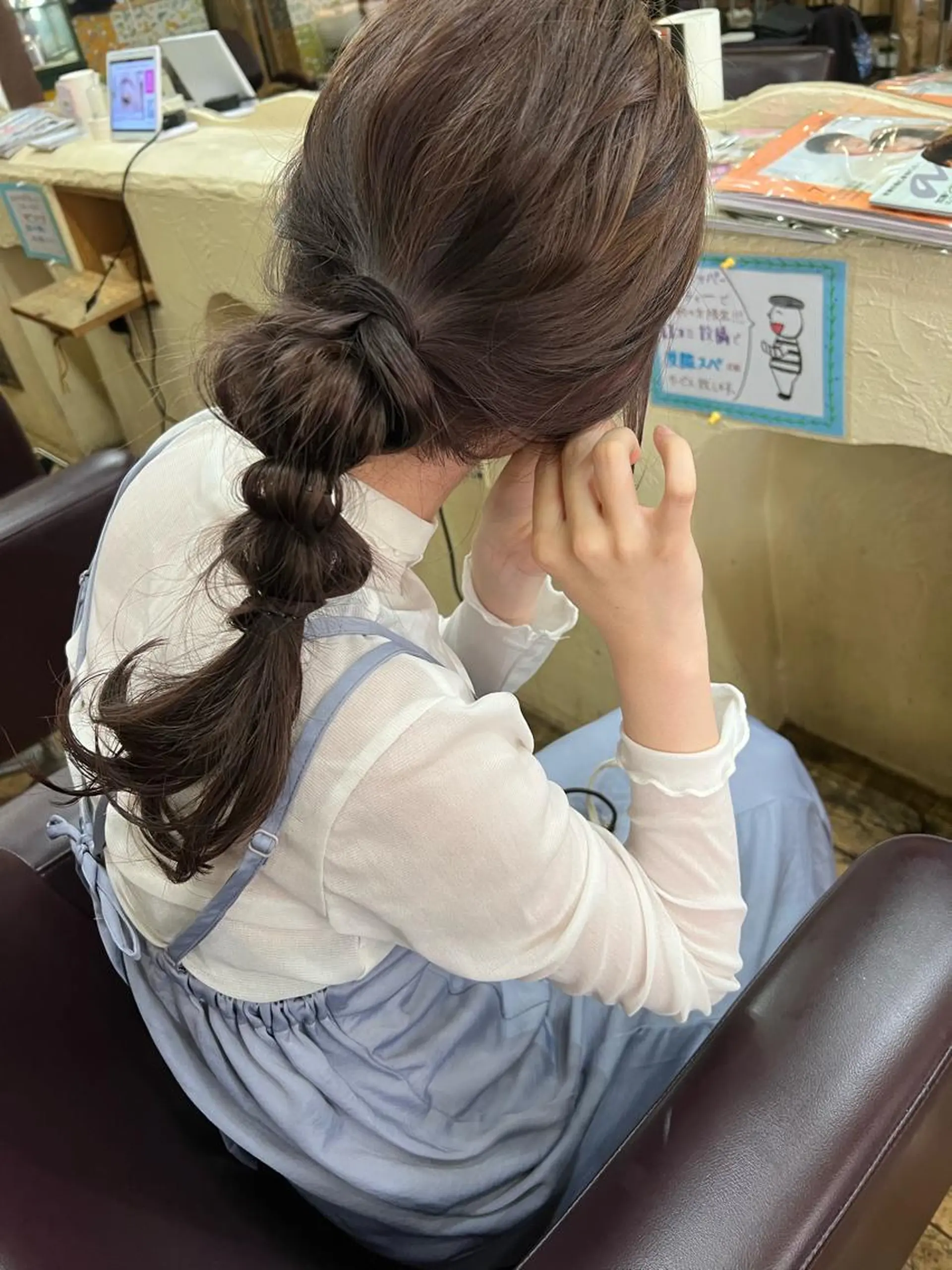 セミロング カラー ヘアアレンジ ベージュカラー 「sumi」 AMIのヘアスタイル