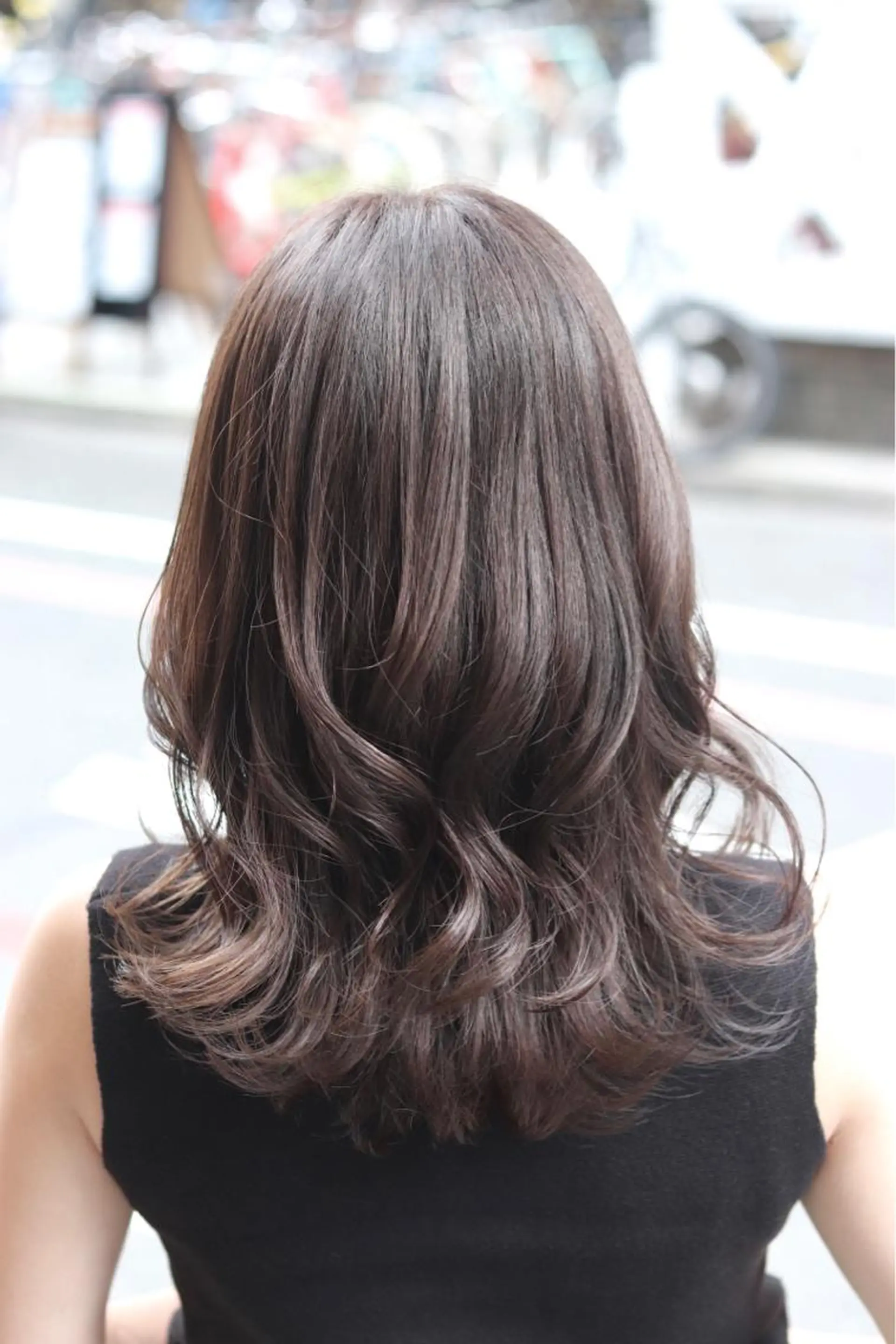 セミロング カラー ヘアアレンジ 川内 政人のヘアスタイル