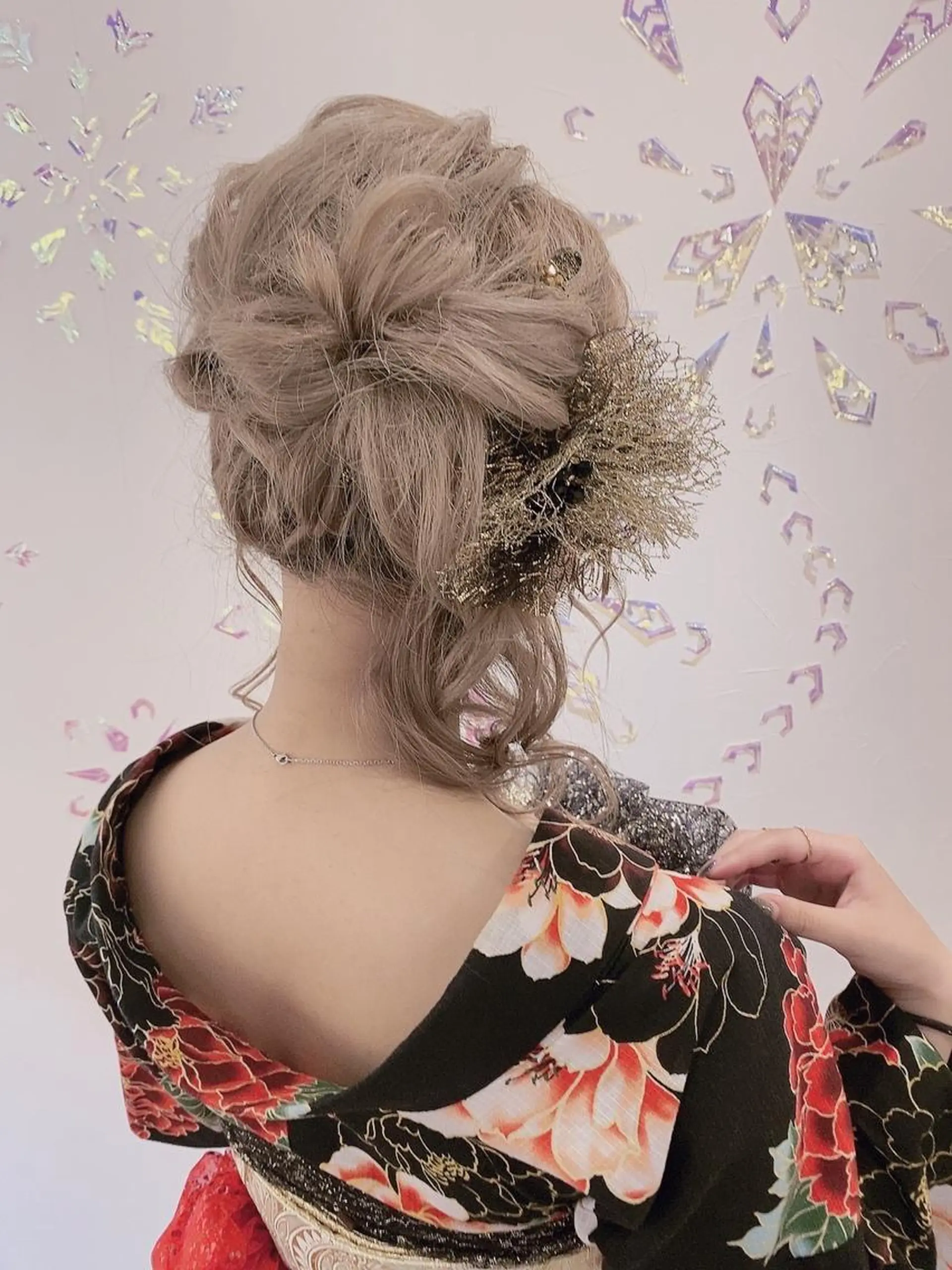 セミロング ヘアアレンジ ヘアメイク エンカレッジのヘアスタイル