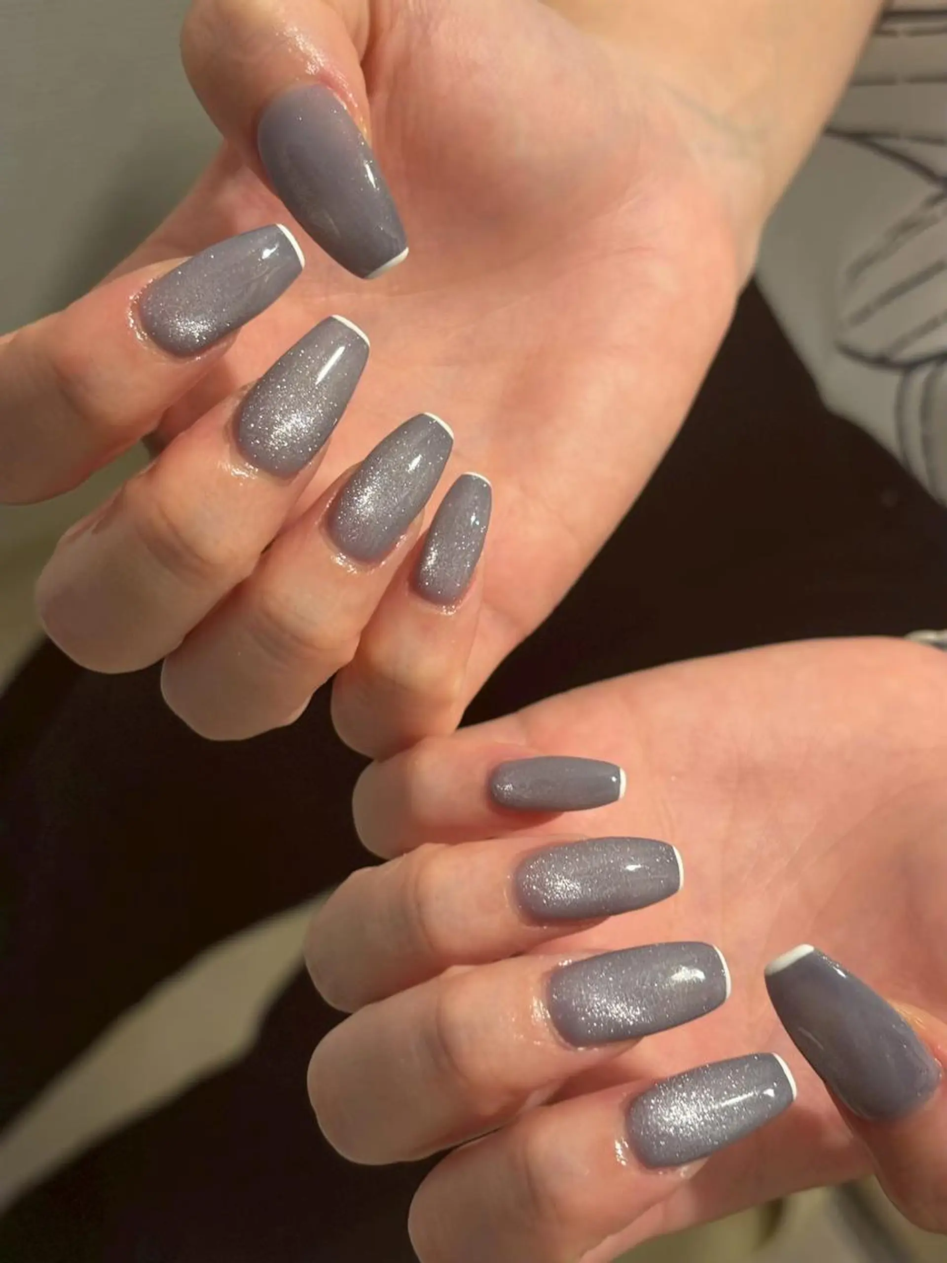 ネイル アートネイル フラッシュネイル フレンチネイル マグネットネイル Allma Nailのネイルデザイン