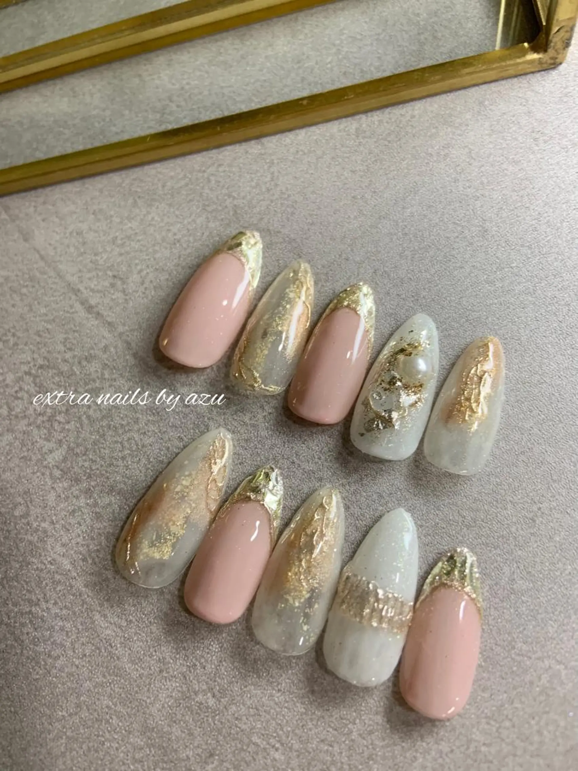 ネイル ブライダルネイル ハンドネイル extranails ／lemellaのネイルデザイン