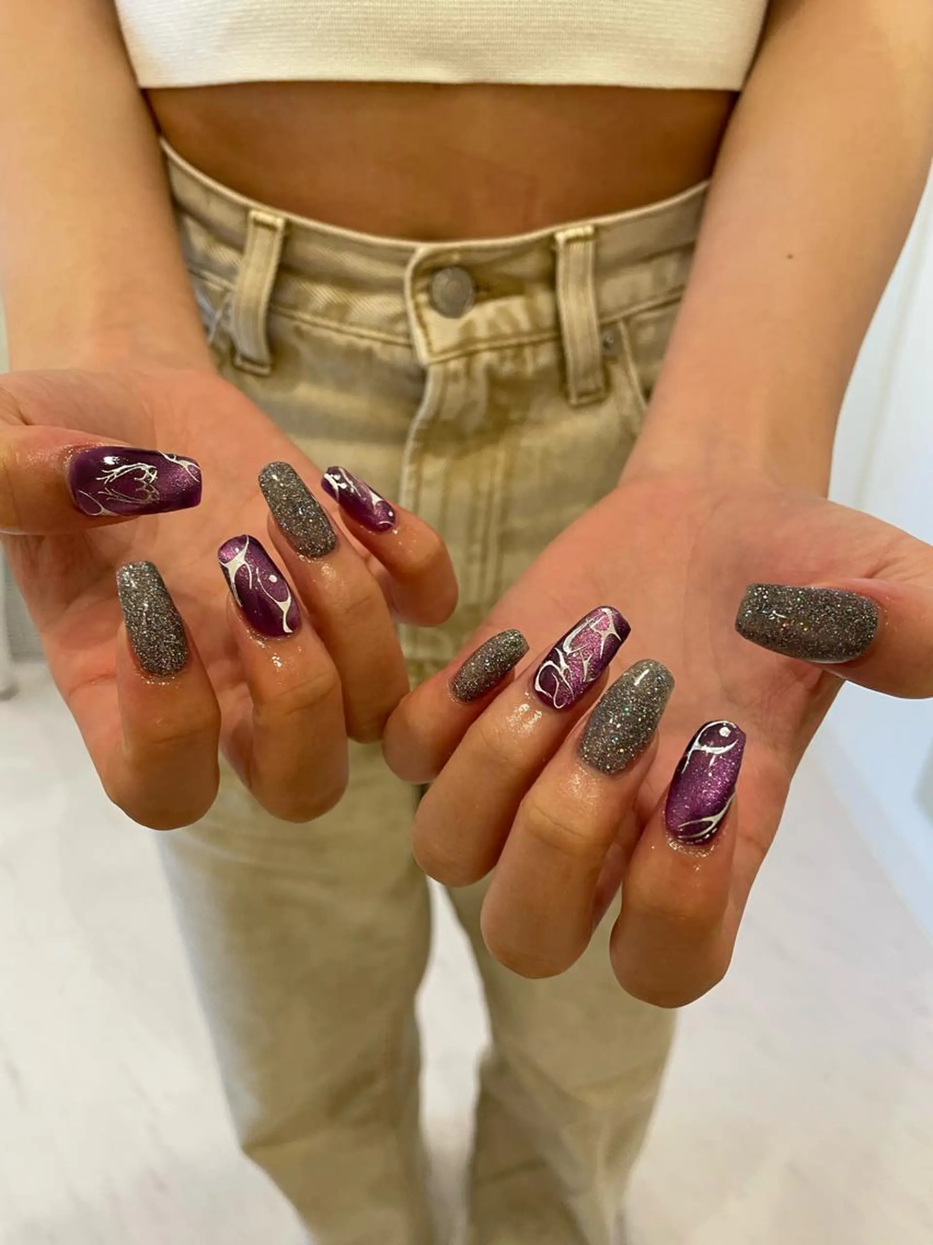 ネイル 束感まつ毛/ネイル/ LED♥KIRARAのマツエク・マツパデザイン