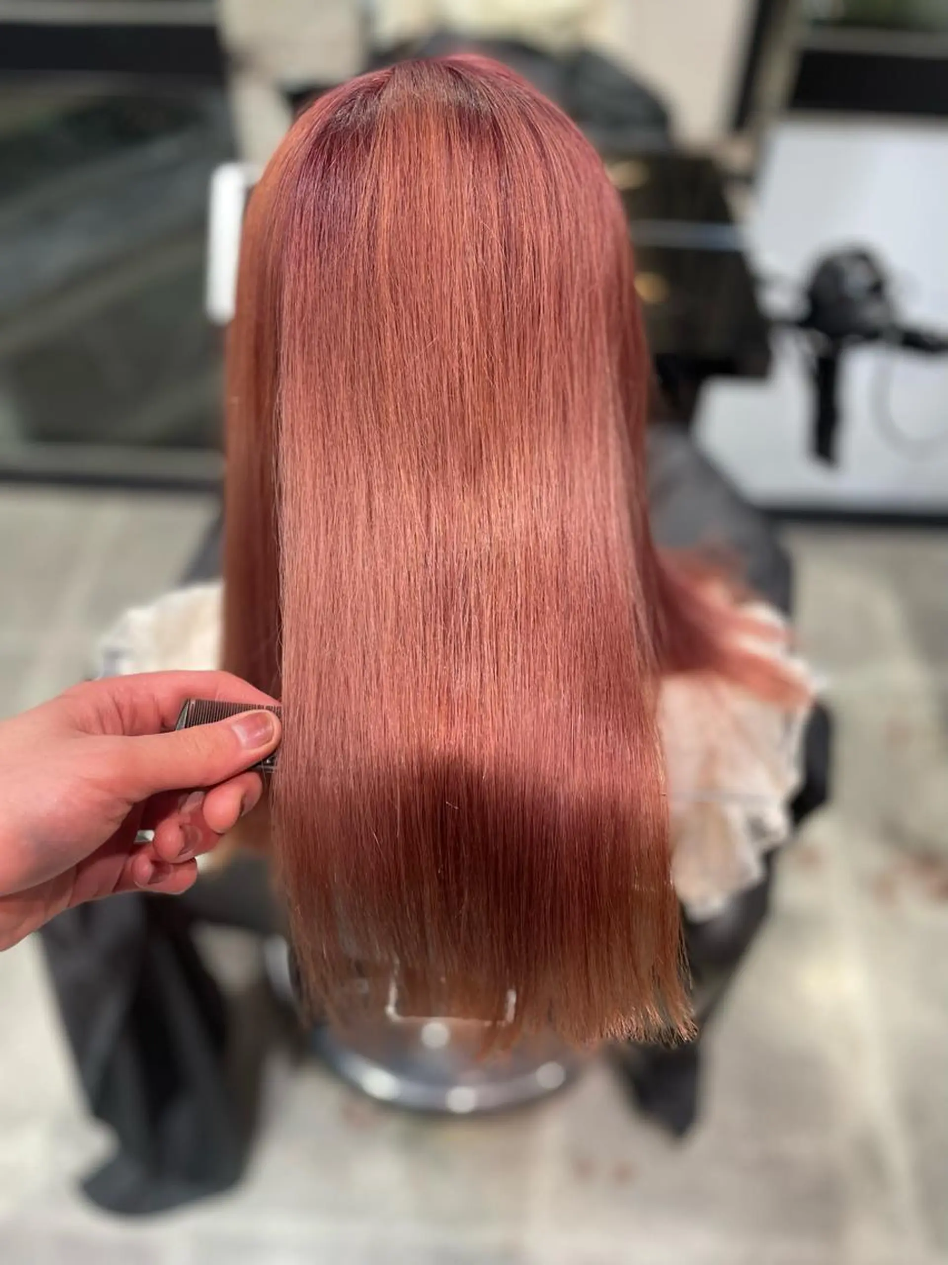 ミディアム 美髪矯正 Rioのヘアスタイル