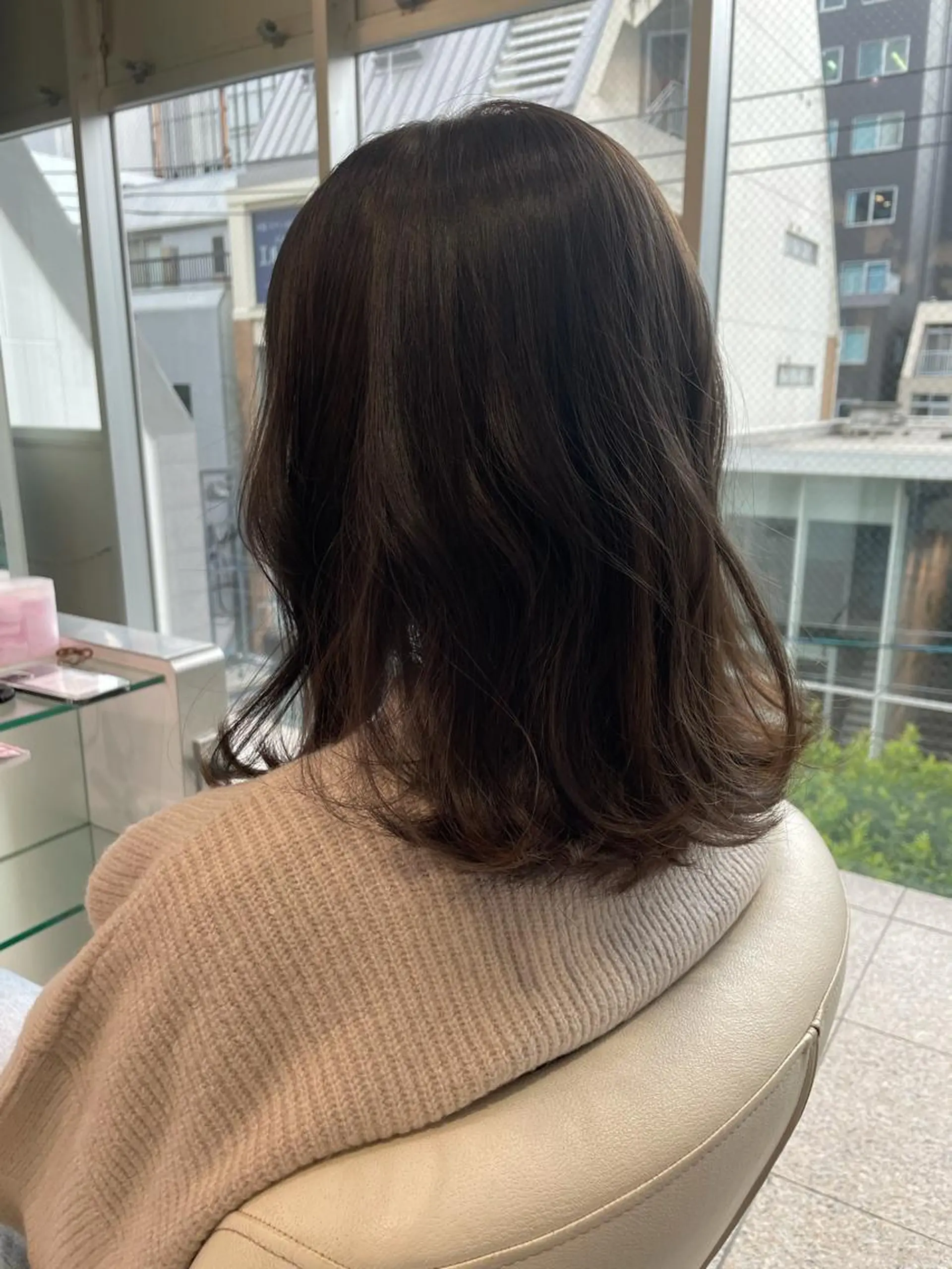 ミディアム 似合わせカット 迫留由弥のヘアスタイル