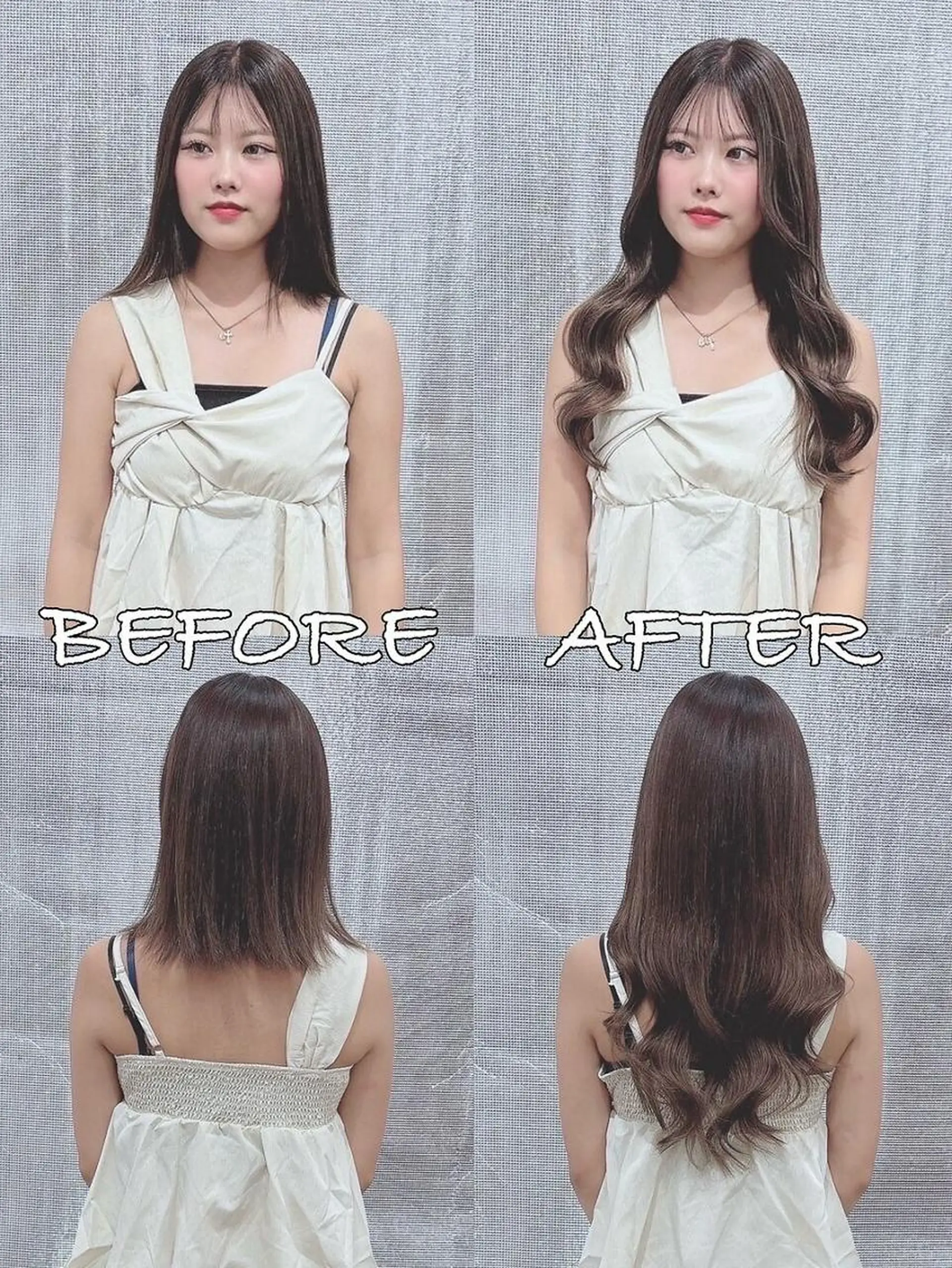 ロング カラー ヘアアレンジ シールエクステ バレイヤージュ ブリーチ ケアブリーチ ダブルカラー MISA ミサのヘアスタイル