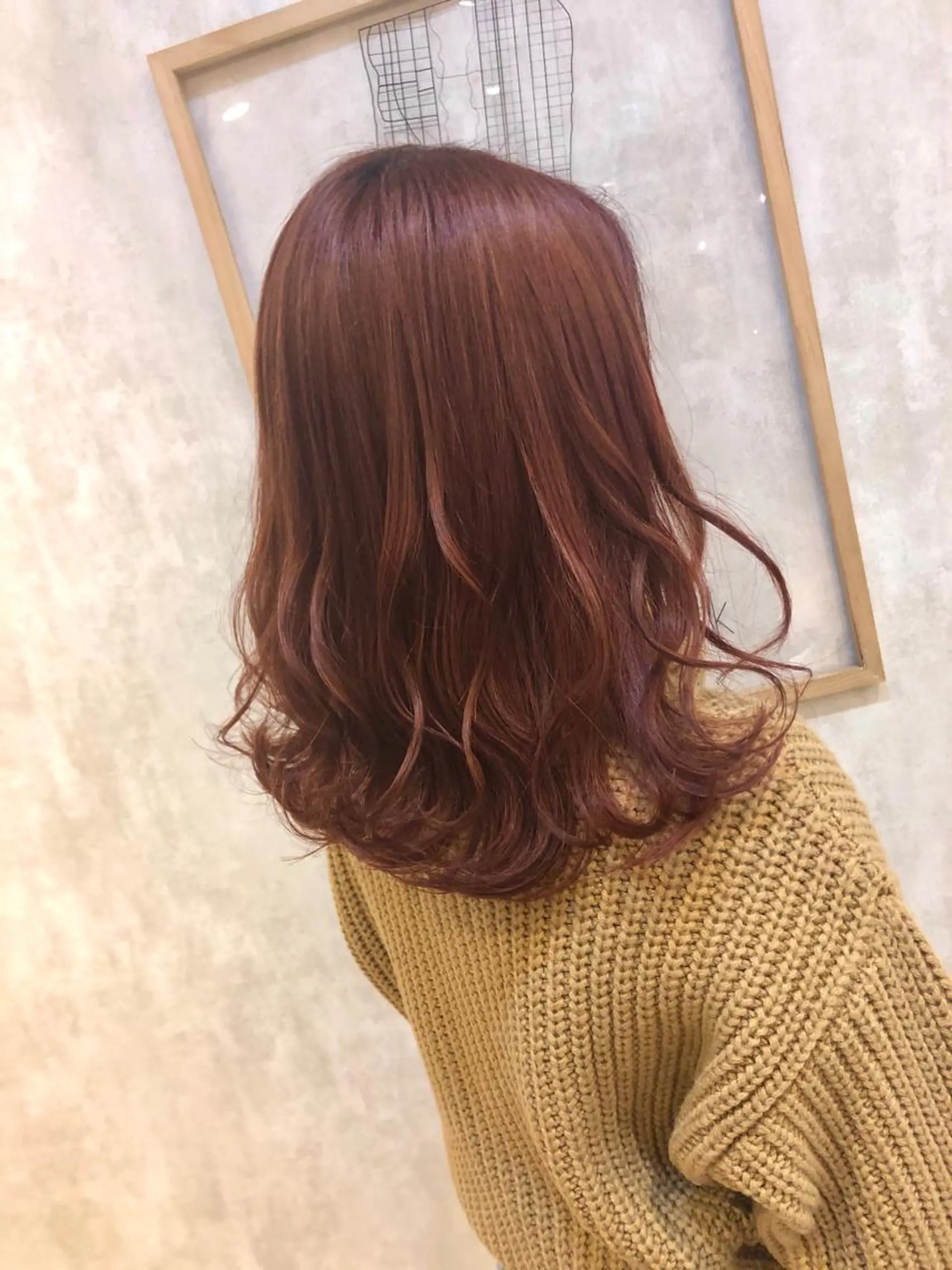 カラー ブリーチ ピンクカラー 三村 桜生のヘアスタイル