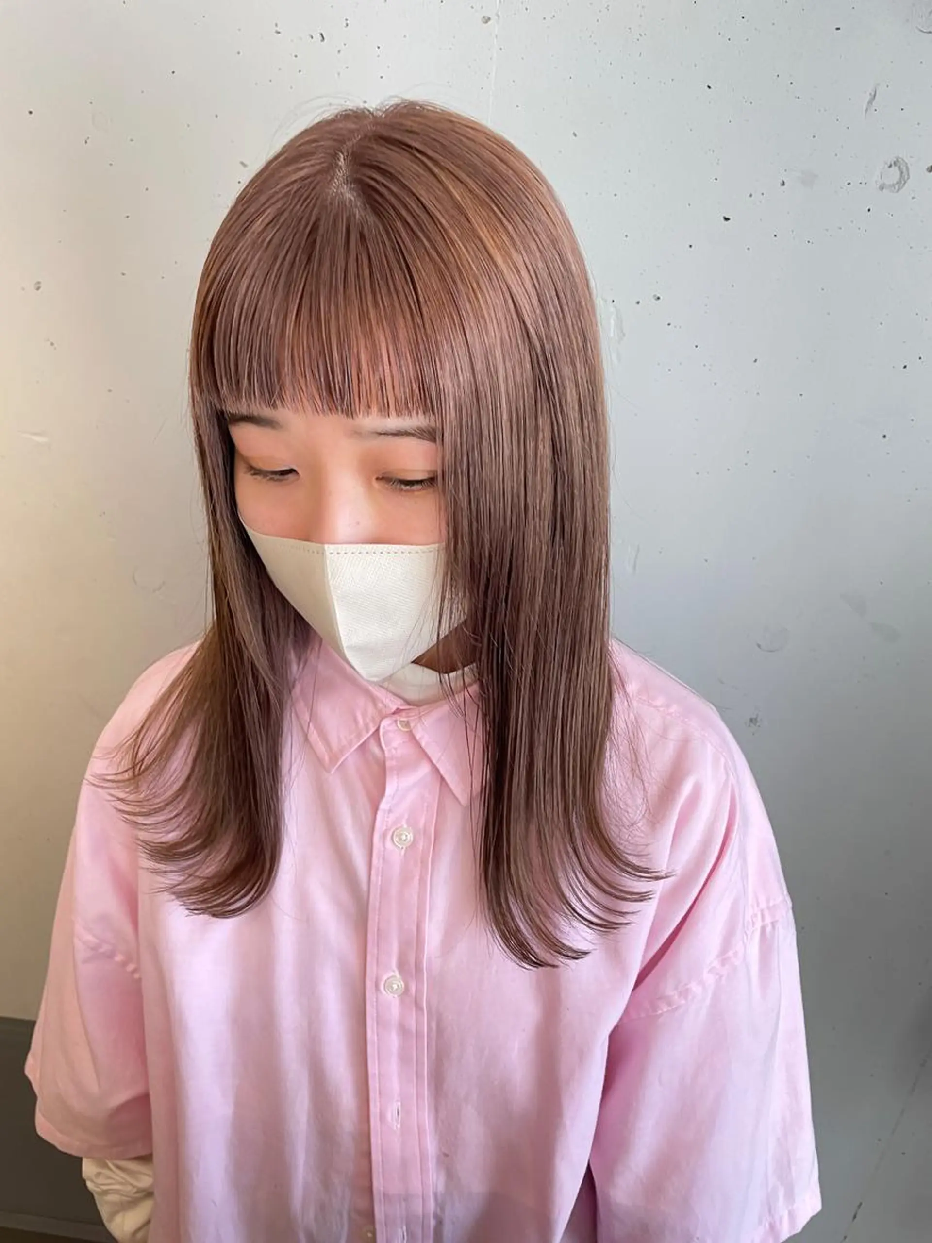 ロング カラー 東 みのりのヘアスタイル