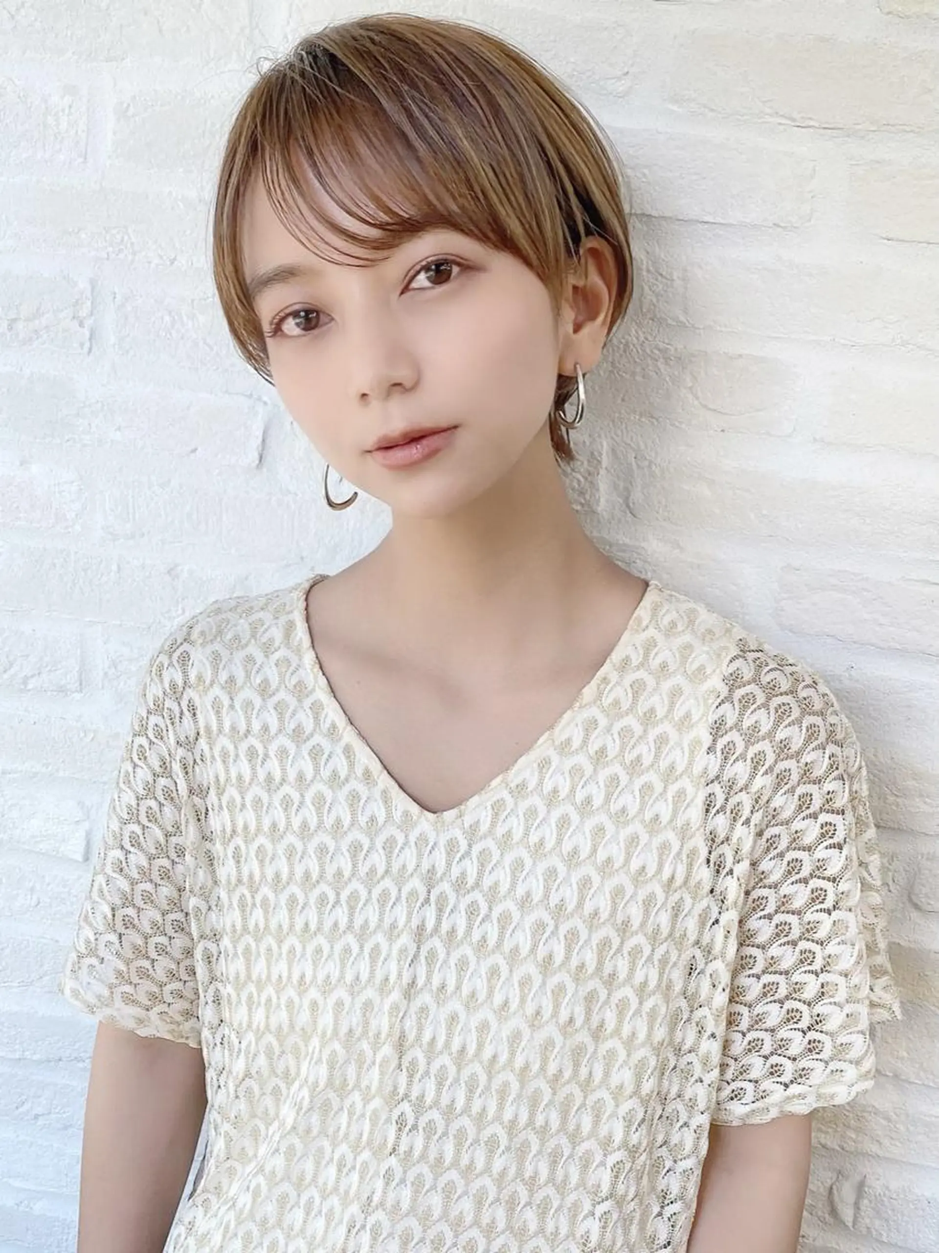 ショート ショートヘア 前地 麻衣のヘアスタイル