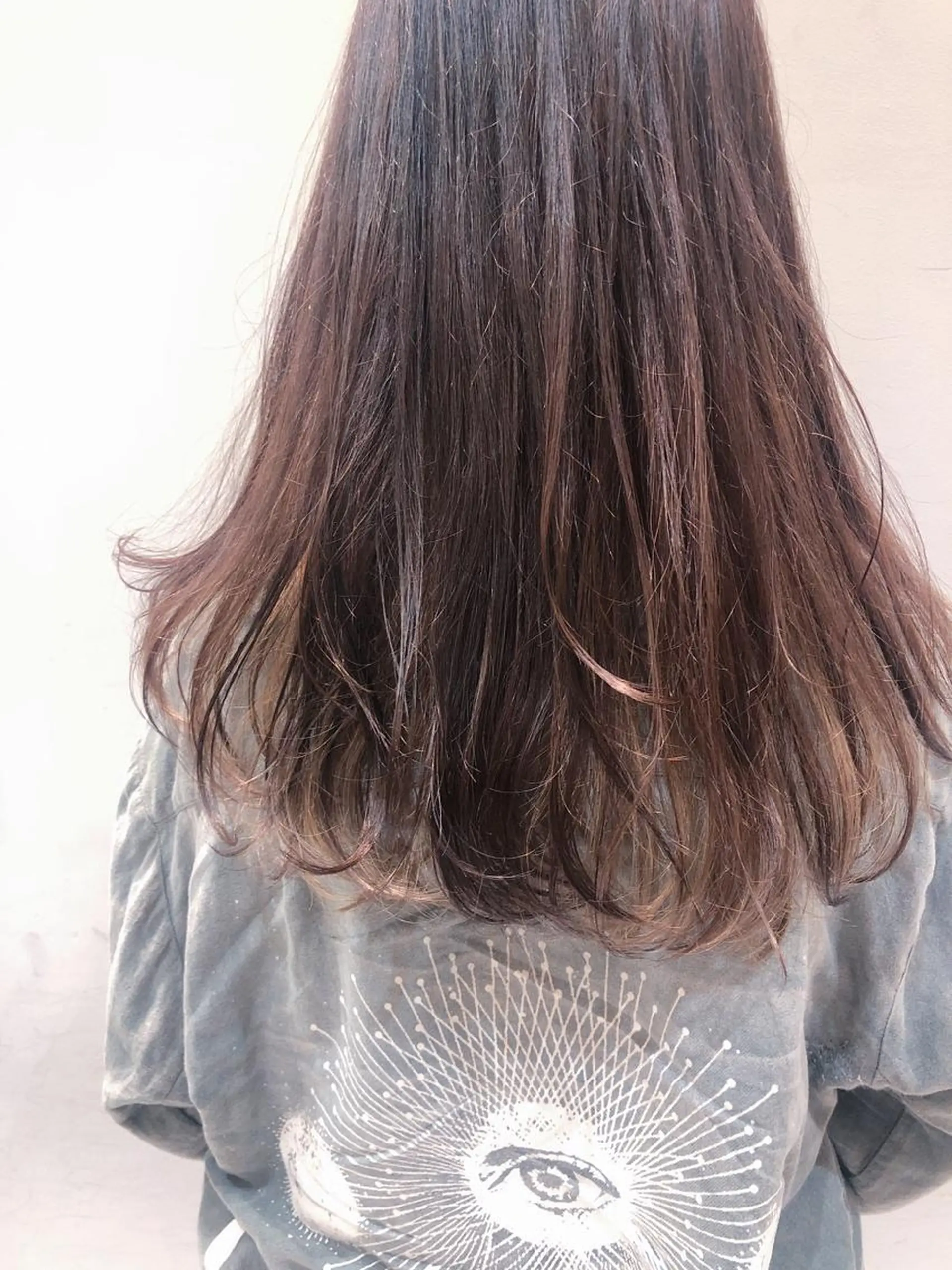 セミロング 似合わせ艶髪カラー ❤️ハダユミのヘアスタイル