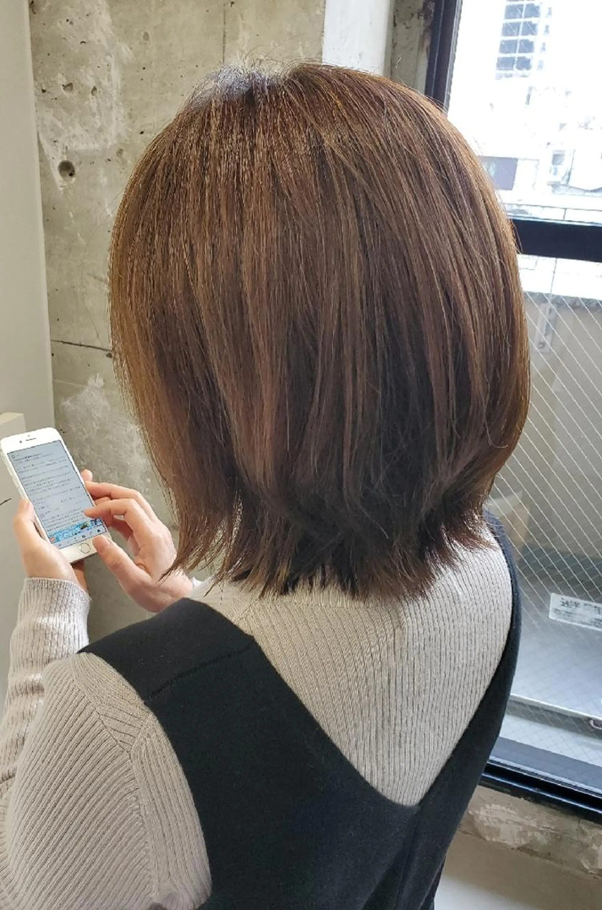 ショート ハイライト 縮毛矯正 カット ヘアカラー トリートメント 難波/白髪ぼかし/ KAORIのヘアスタイル