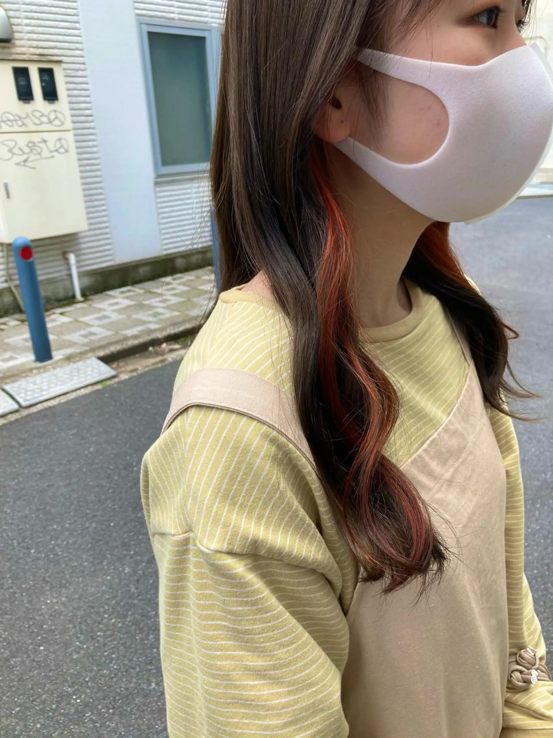 ロング カット ヘアカラー トリートメント ✨色持ちの良い艶 カラー✨蟹江真世のヘアスタイル