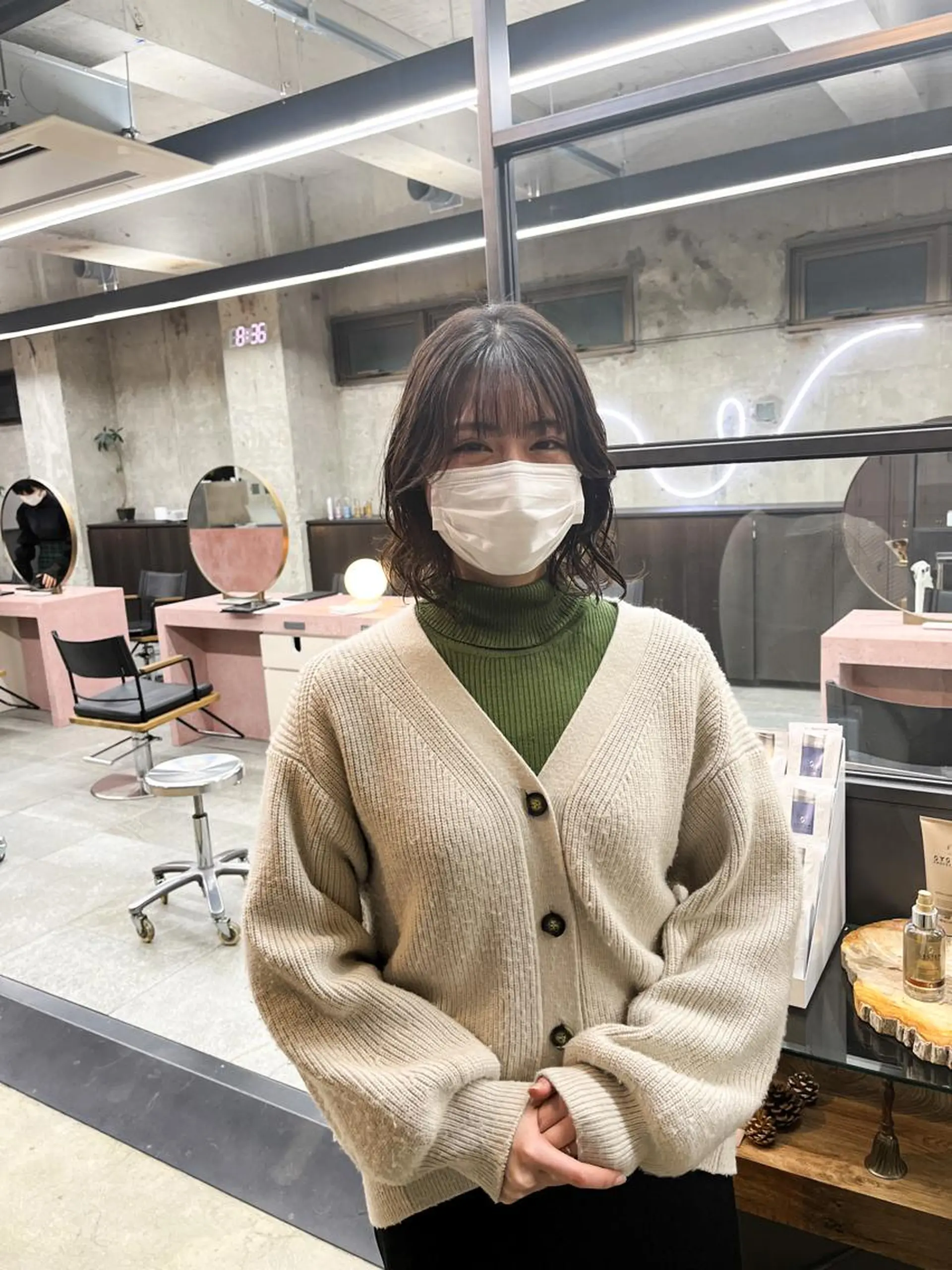 ミディアム カット パーマ 中江 友哉のヘアスタイル