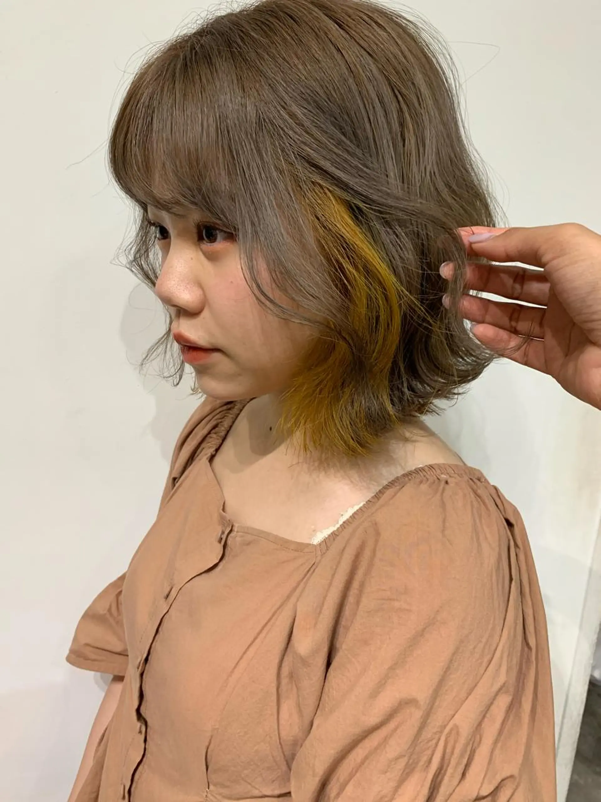 セミロング カラー ヘアカラー トリートメント レイヤー/顔周り /AKARIのヘアスタイル