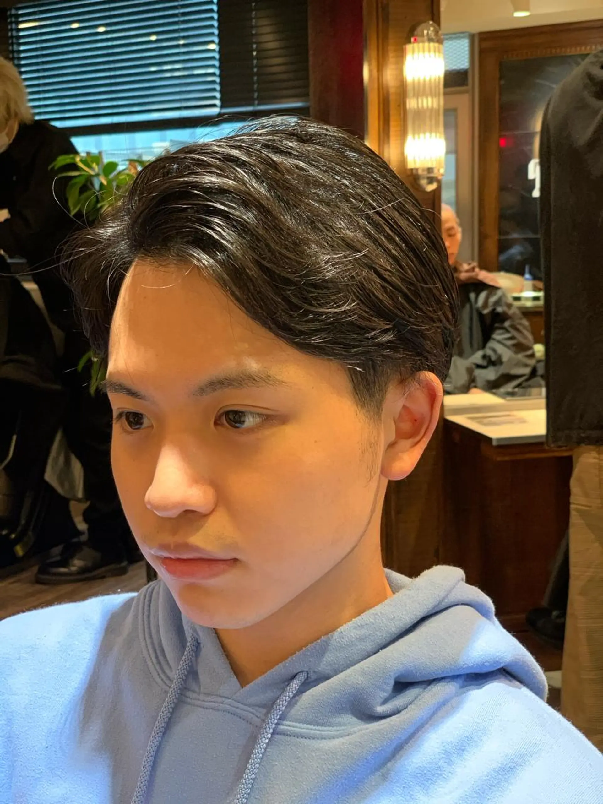 ショート パーマ メンズ 🎱メンズフェード 特化HYOGA🎱のヘアスタイル