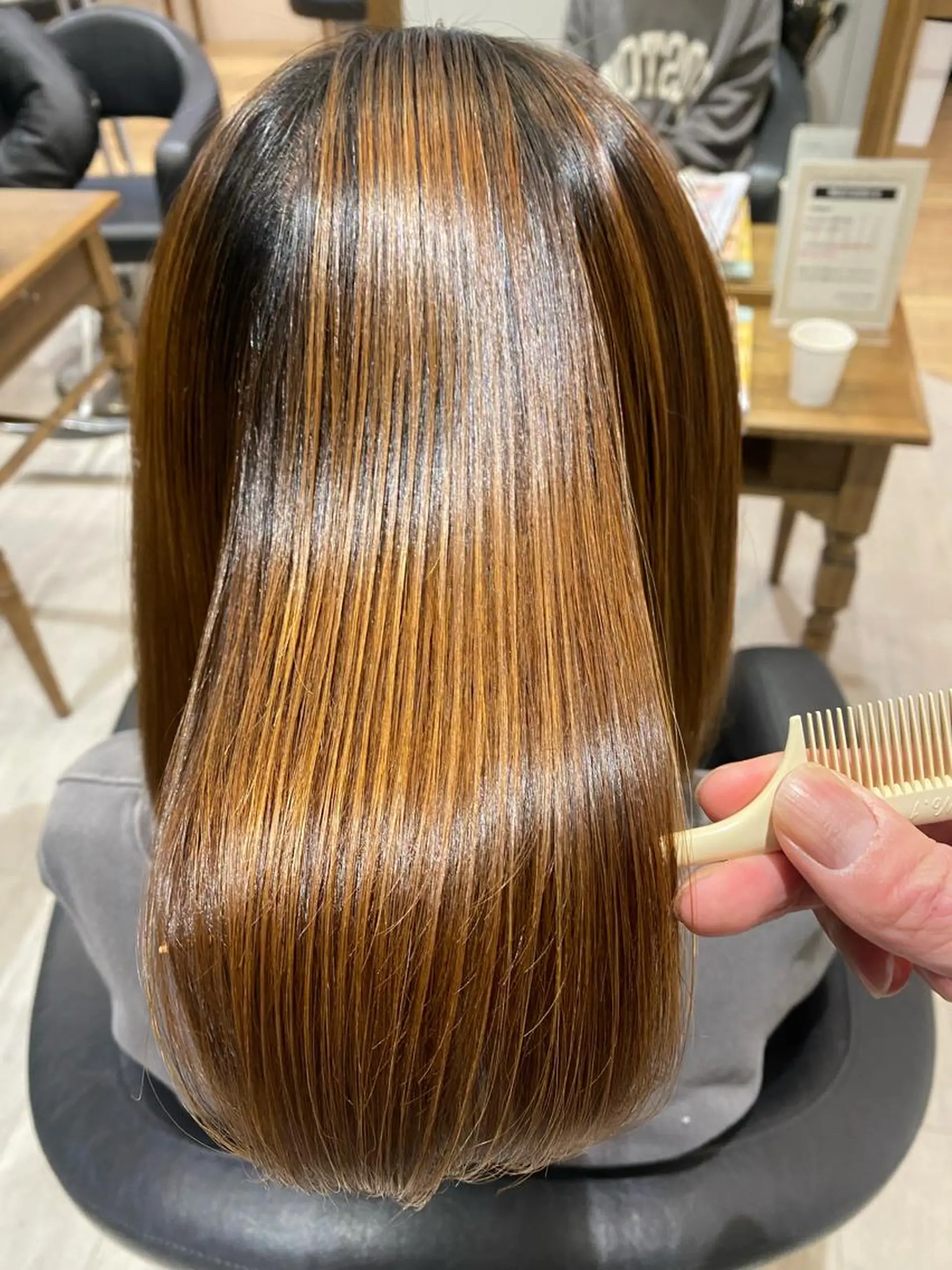 セミロング 髪質改善 縮毛矯正 ✨美髪矯正の専門家✨ 髪質改善　松村のヘアスタイル