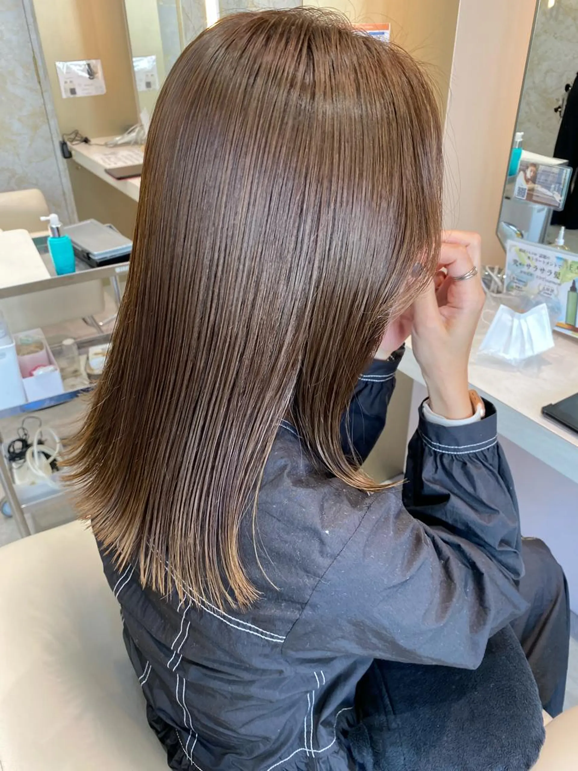 セミロング カラー 店長/mao/ 前髪/顔周りカットのヘアスタイル