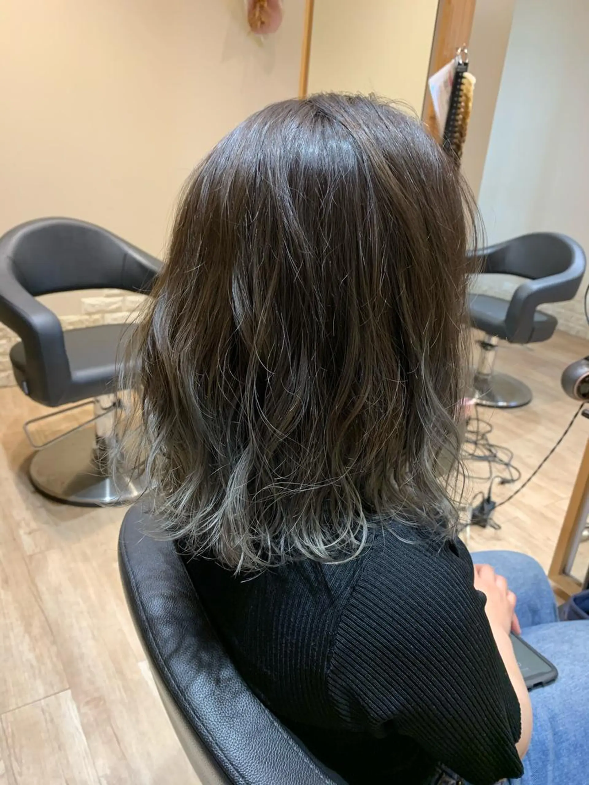 ミディアム カラー ヘアカラー 大久保 隆蔵のヘアスタイル